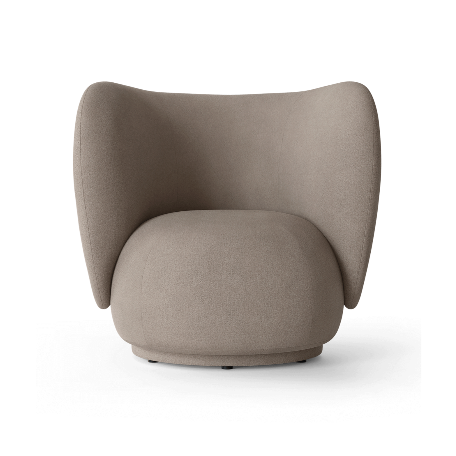 Fauteuil RICO LOUNGE Geborsteld warm grijs