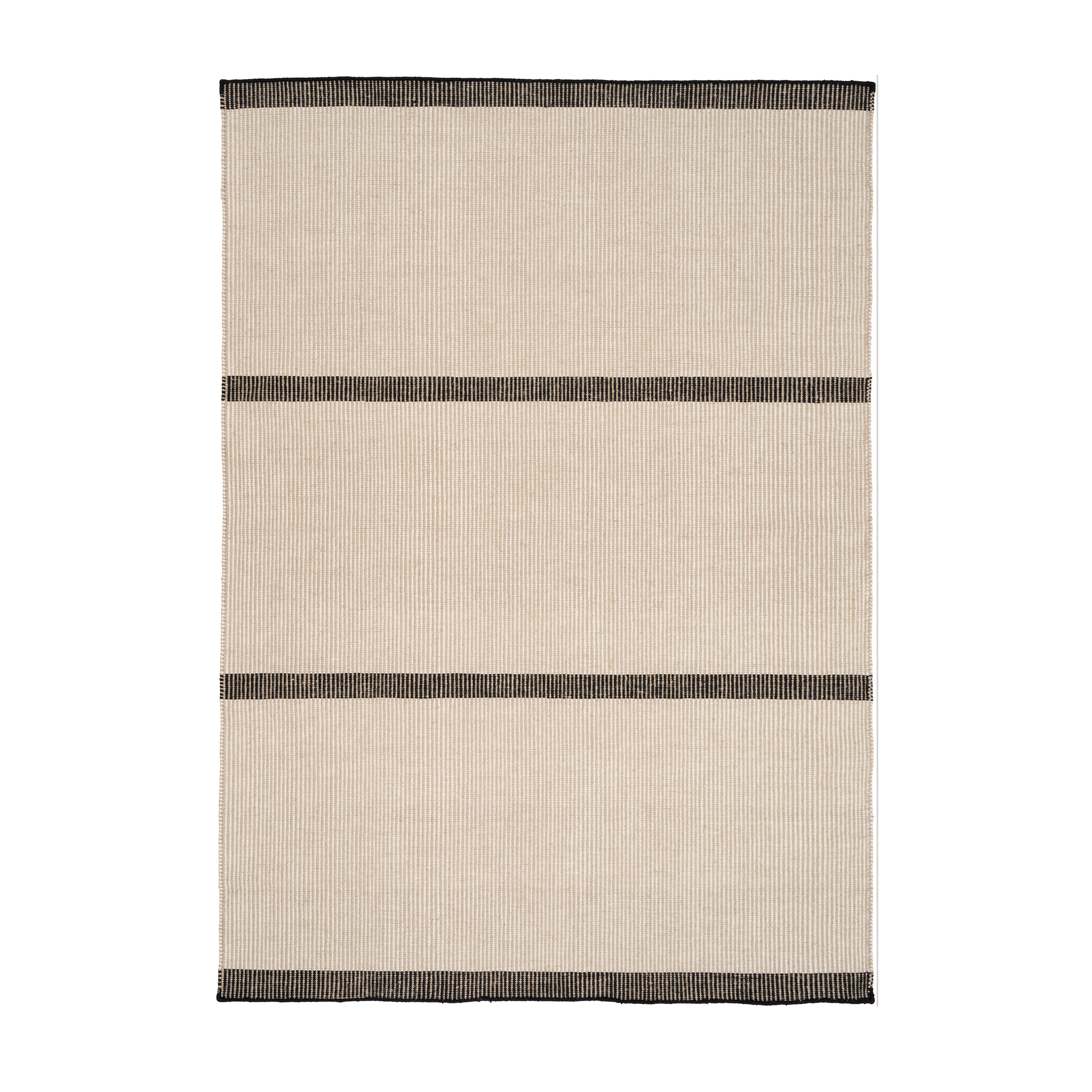 RAPALLO beige rug with black
