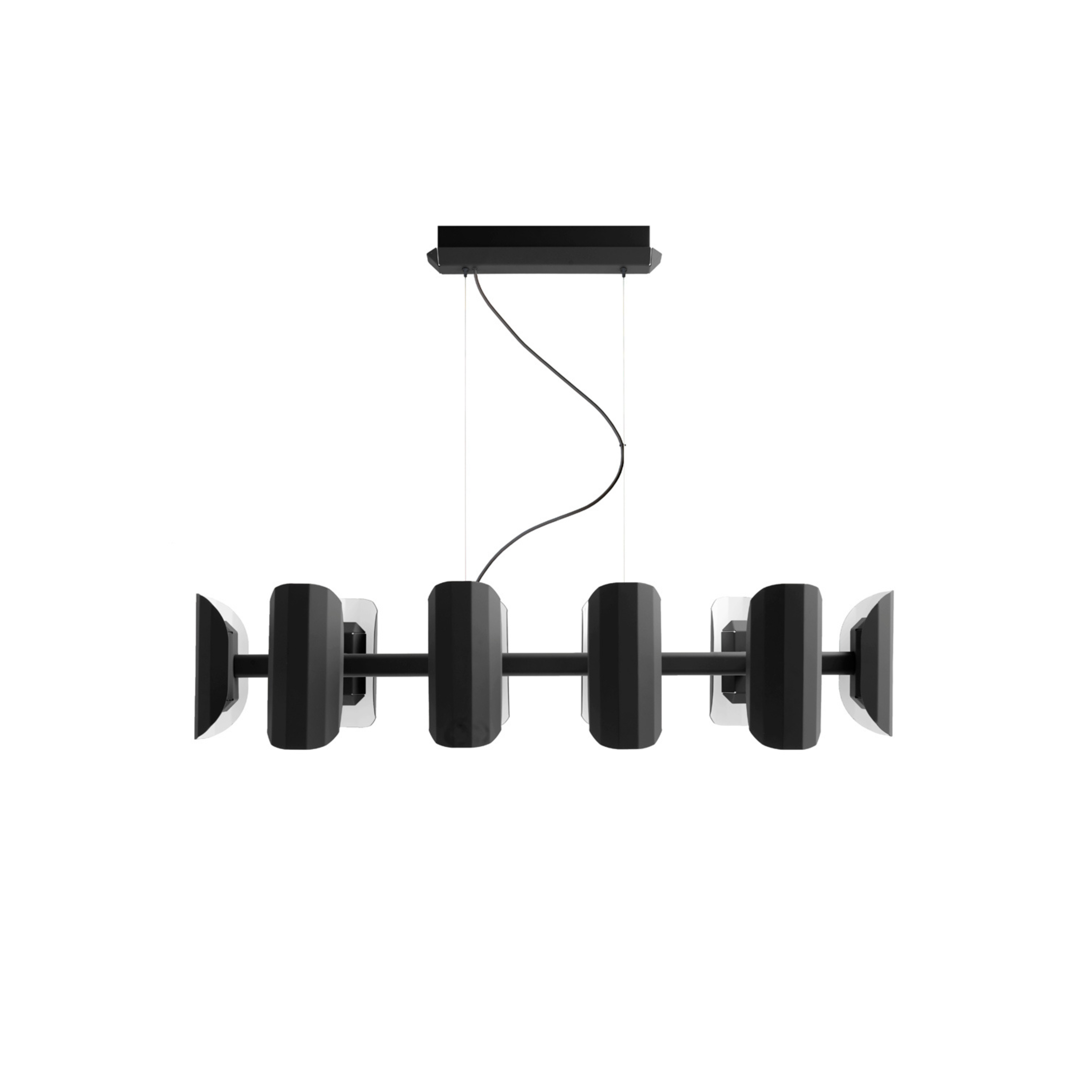 Zwarte APOLIN kroonluchter met meerdere armen