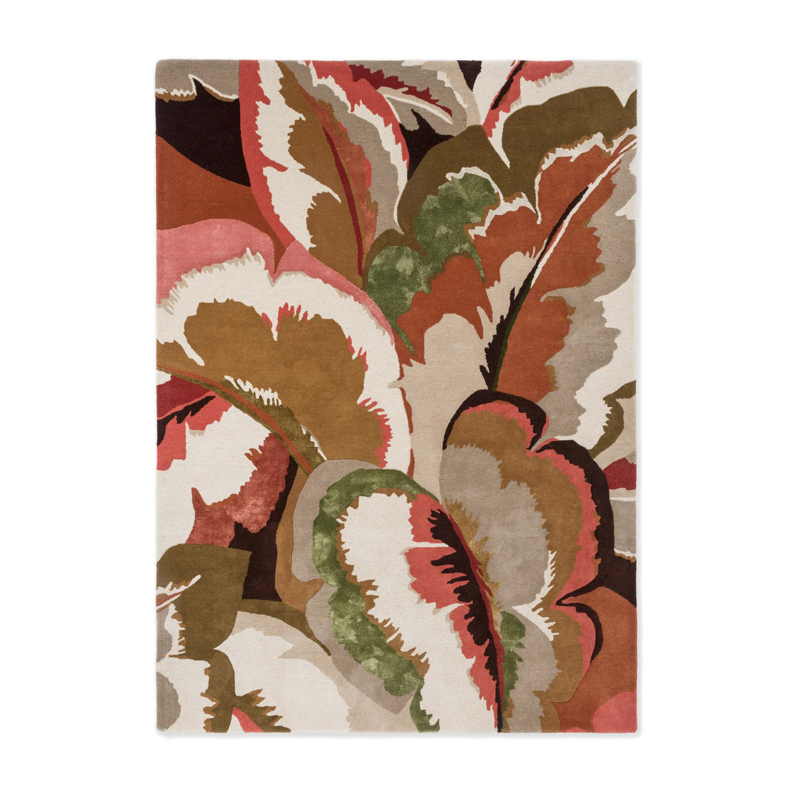 Calathea rug Amber Brazilian Rosewood beige-brown