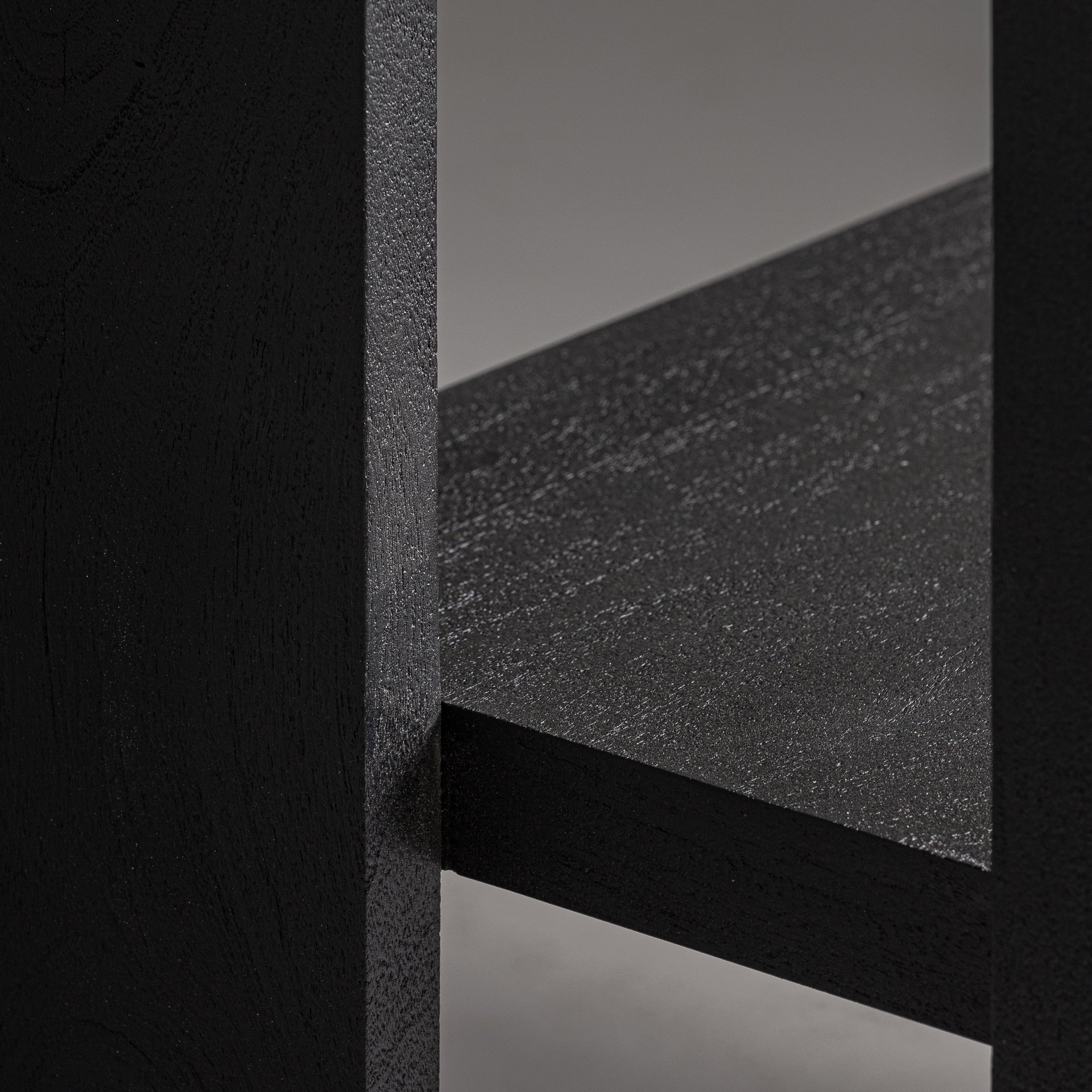 Regaal TOURNUS zwart acaciahout