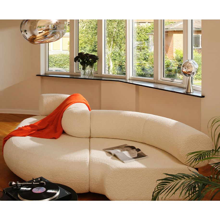 L -shaped modular corner upholstered