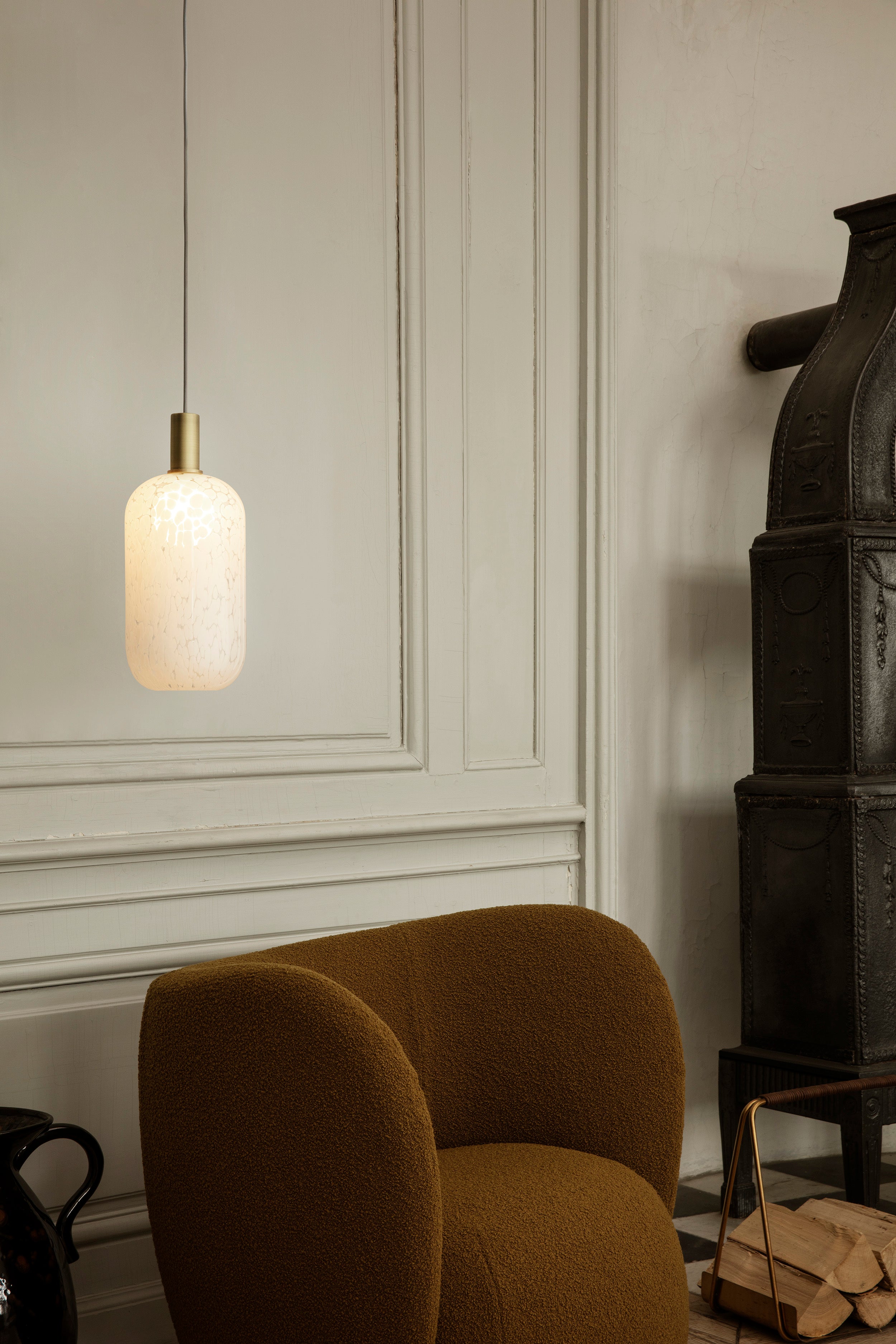 CASCA TALL lampenkap met gekleurd glas