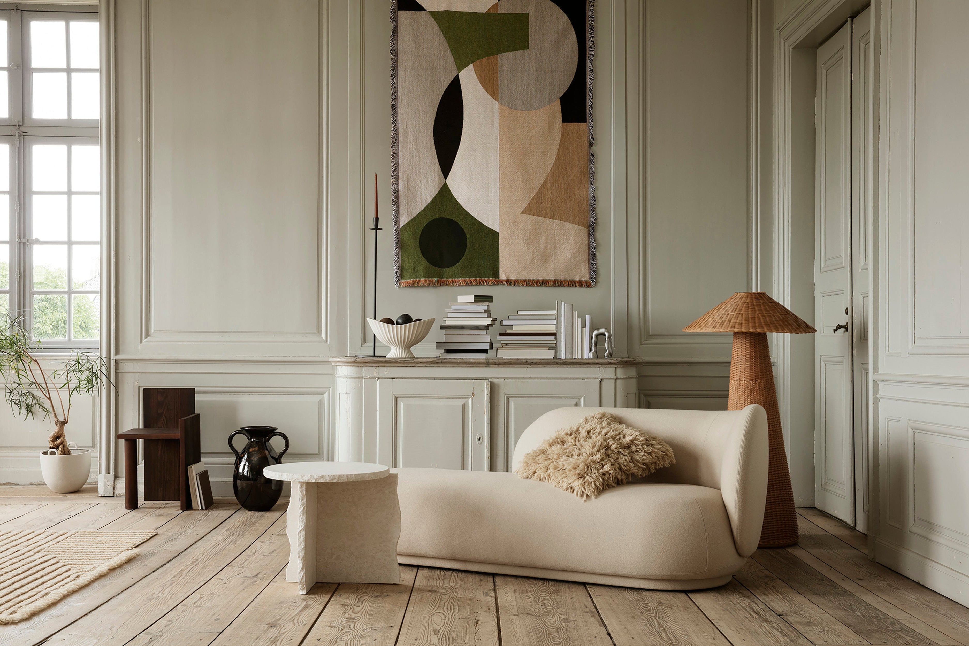Rico Divan verblasste Velvet Right Sofa Grey