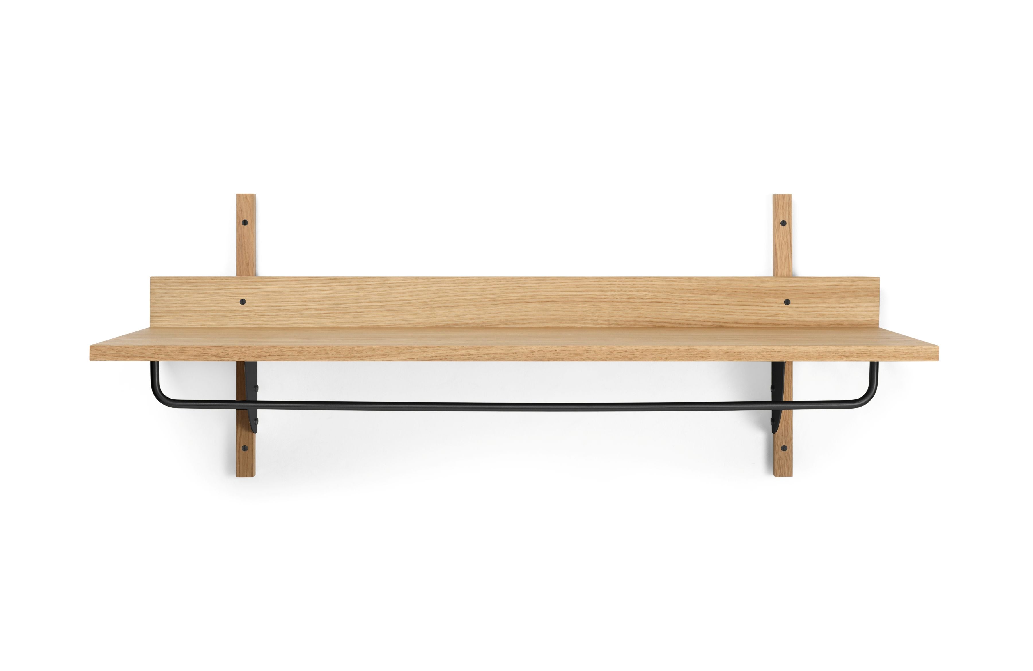 Plank met leuning SECTOR RACK SHELF eikenfineer