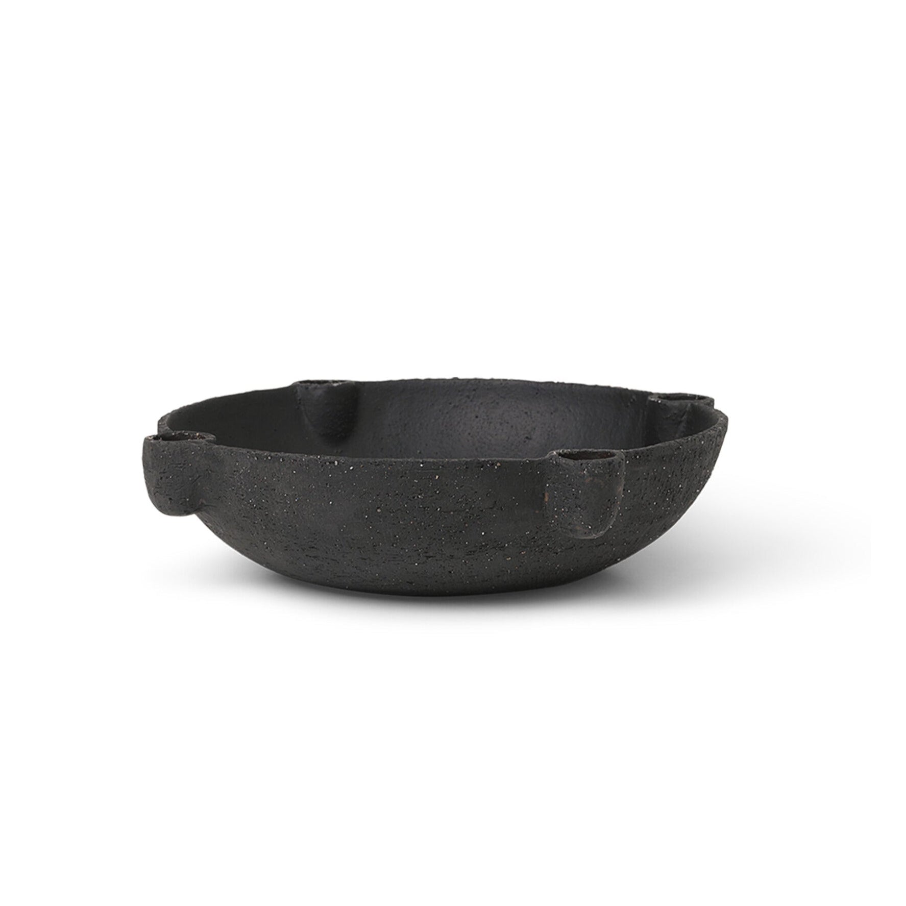 Kerzenhalter BOWL schwarze Keramik