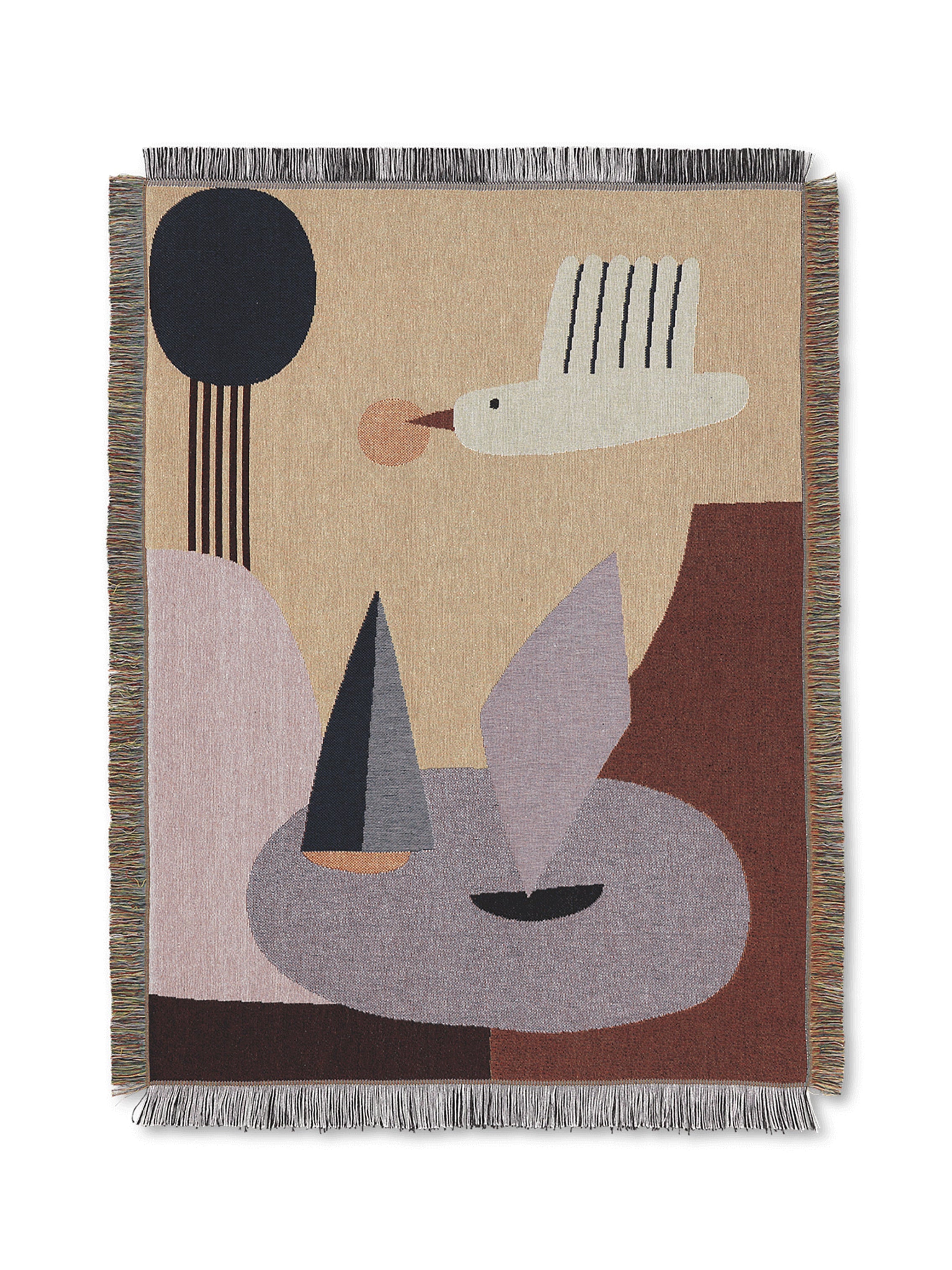 BIRD TAPESTRY bedspread organic cotton