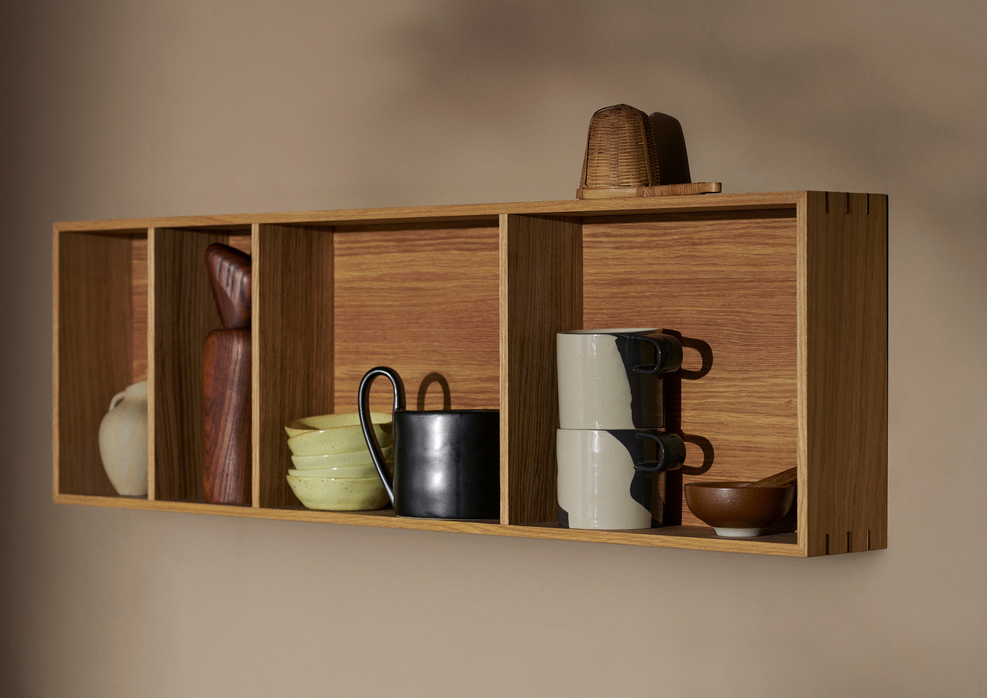 BON oak veneer shelf