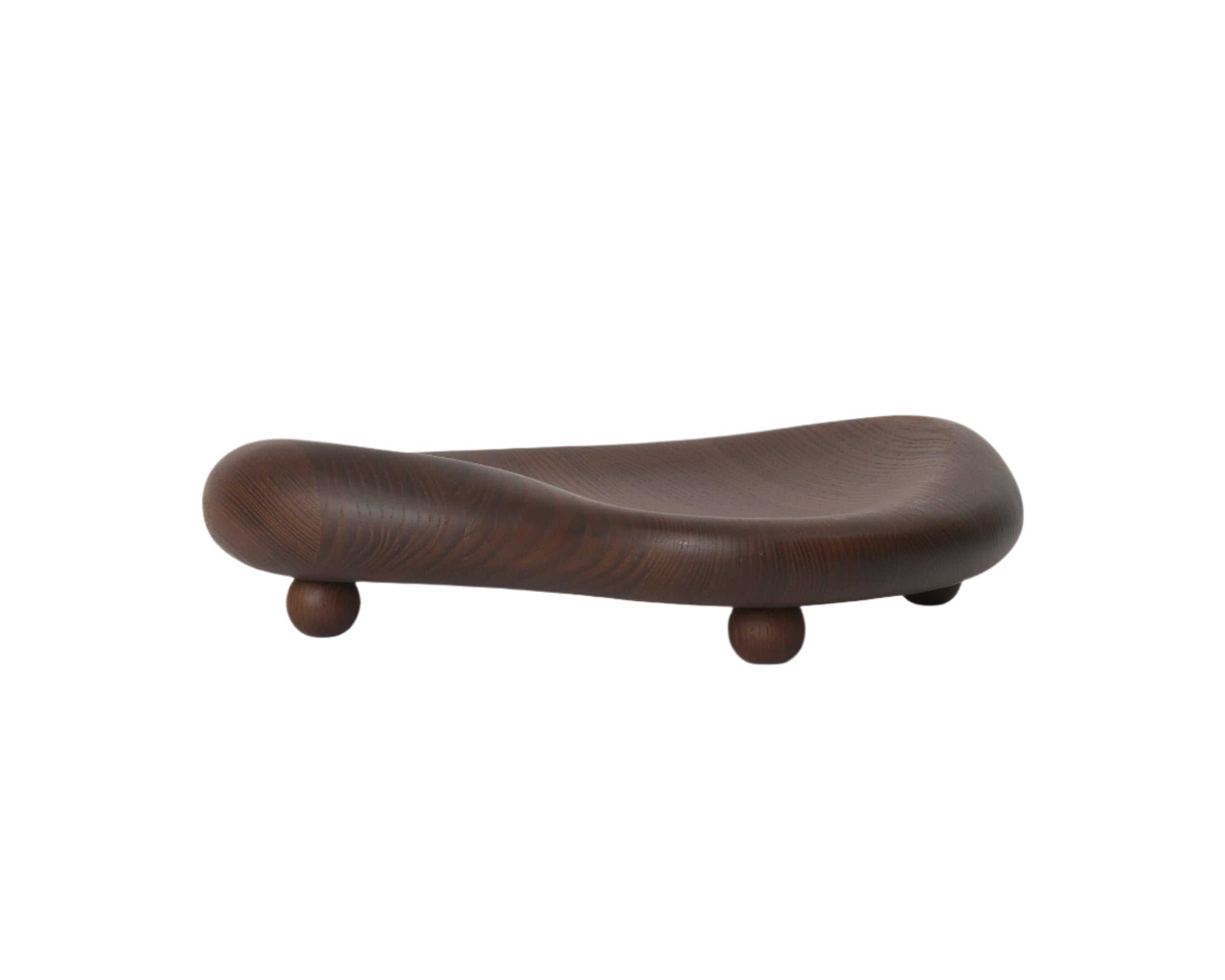 CAIRN CENTREPIECE Dekotablett dunkelbraun Eschenholz 