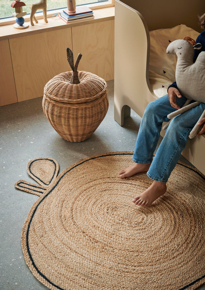 Geweven APPLE jute tapijt