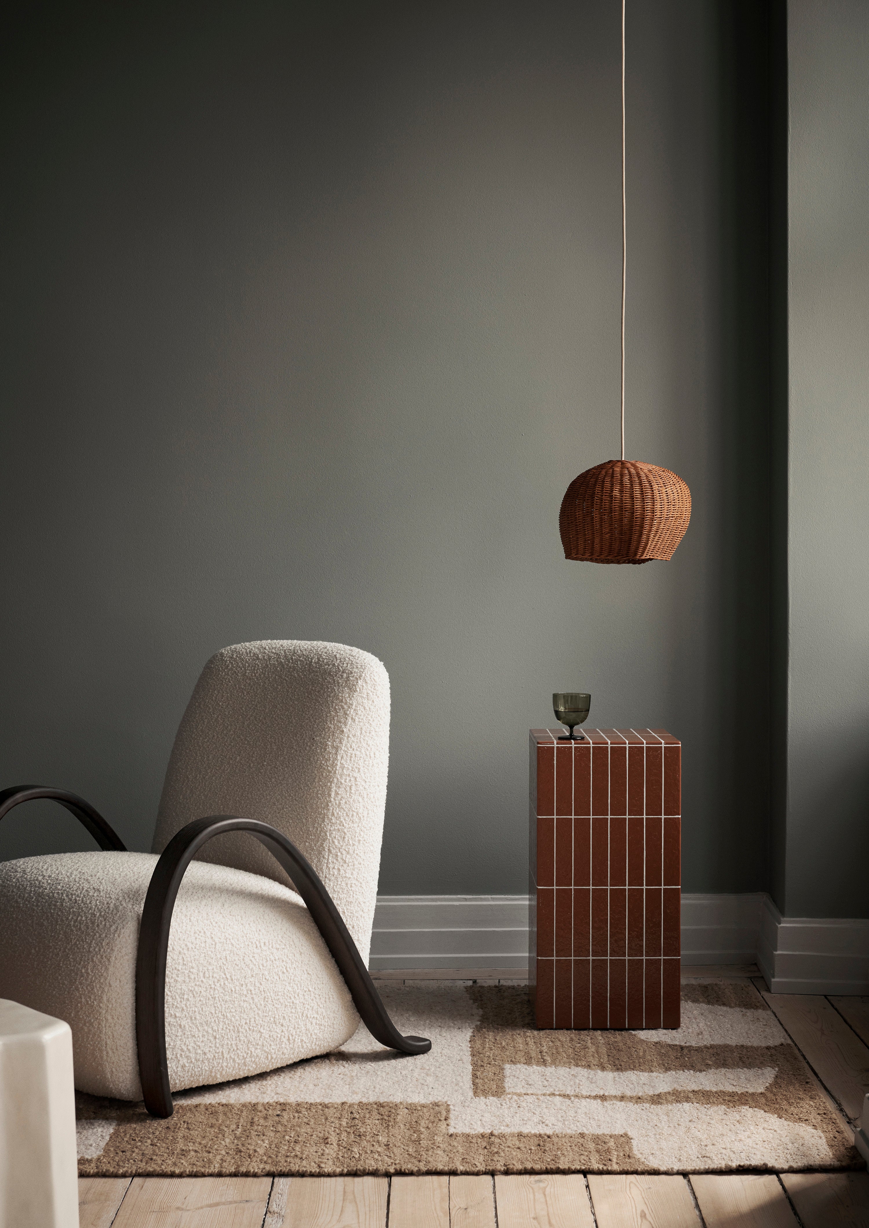 Draperie rietlamp