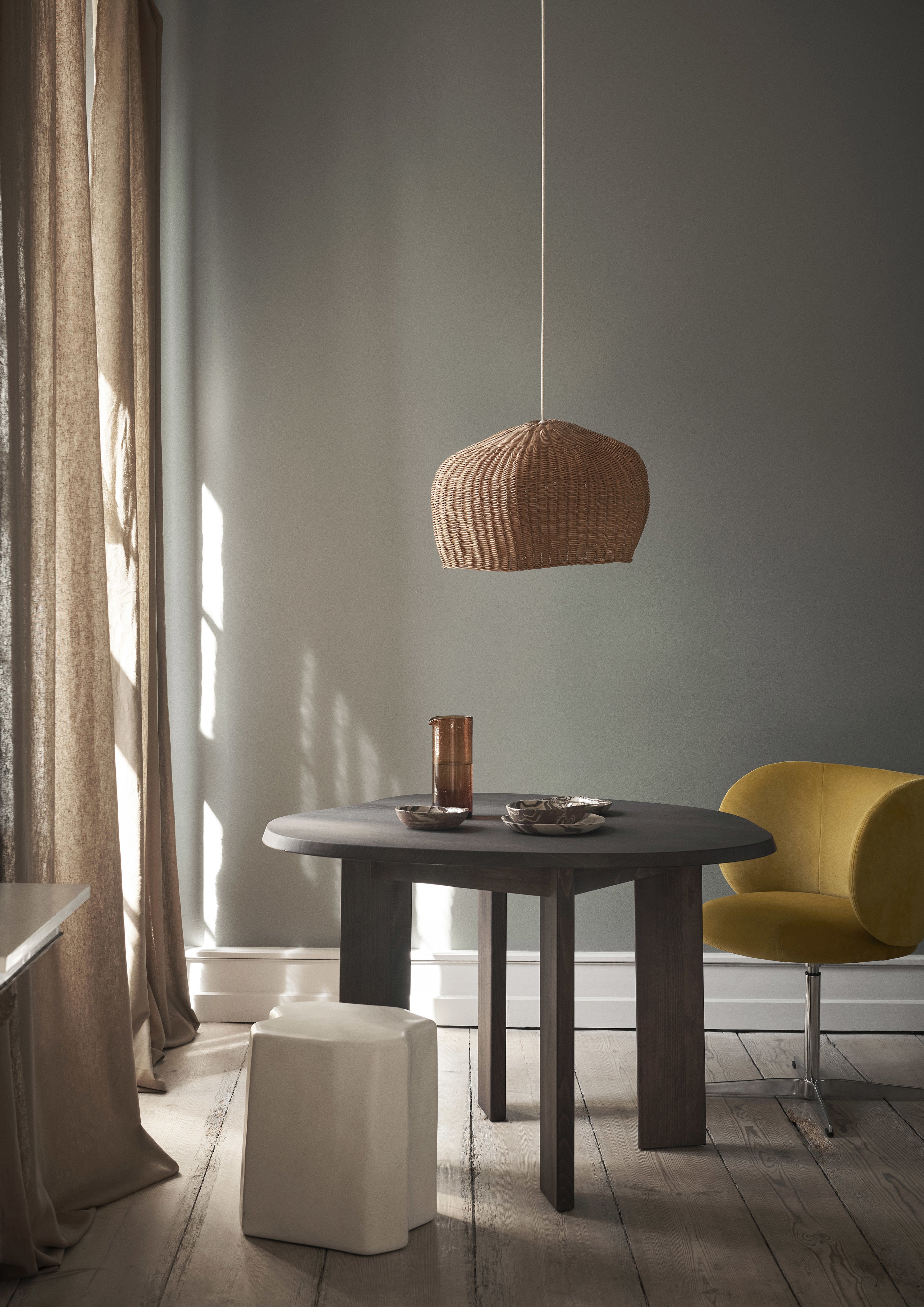 Draperie rietlamp