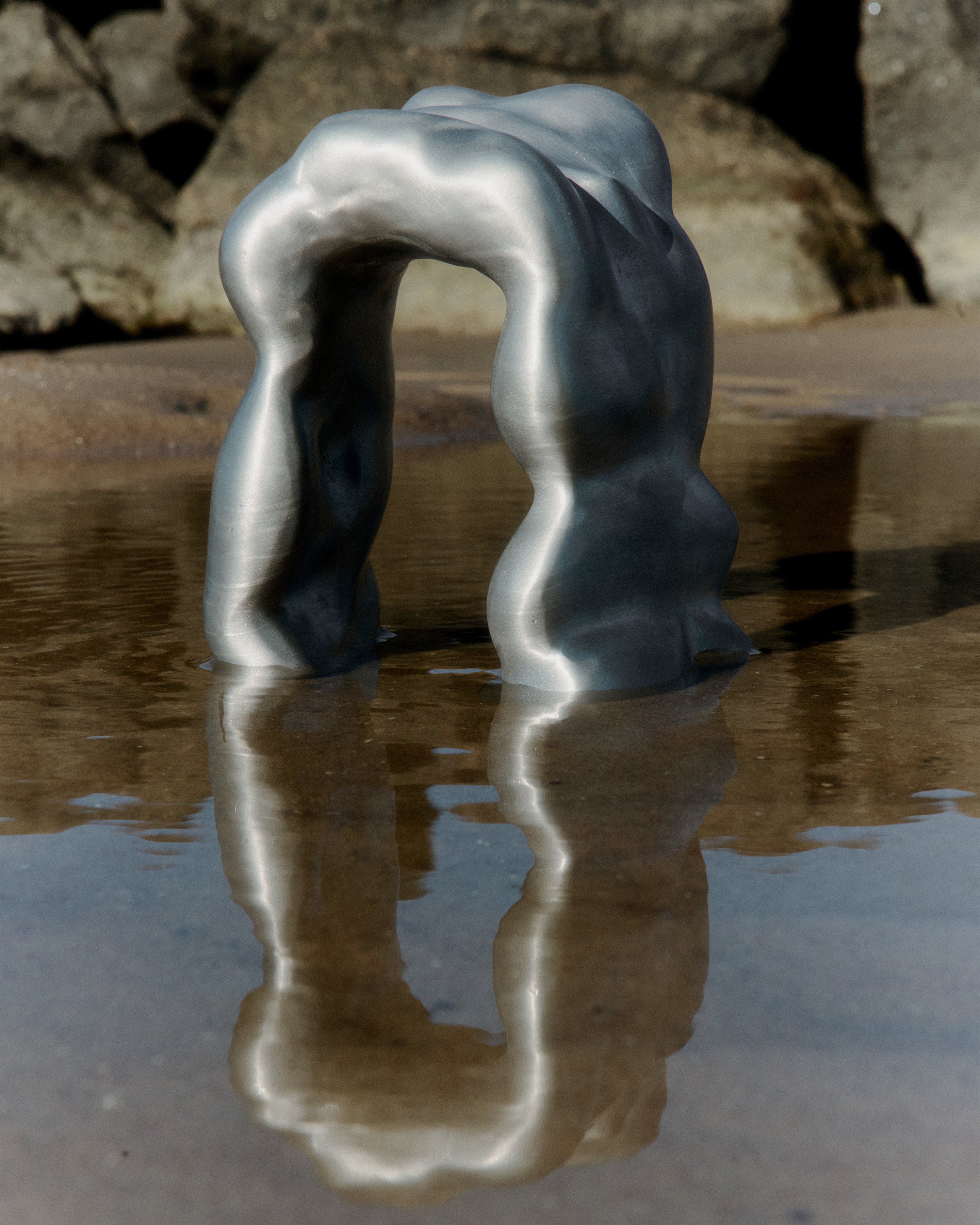 MORF SCULPTURE decoratie geborsteld aluminium