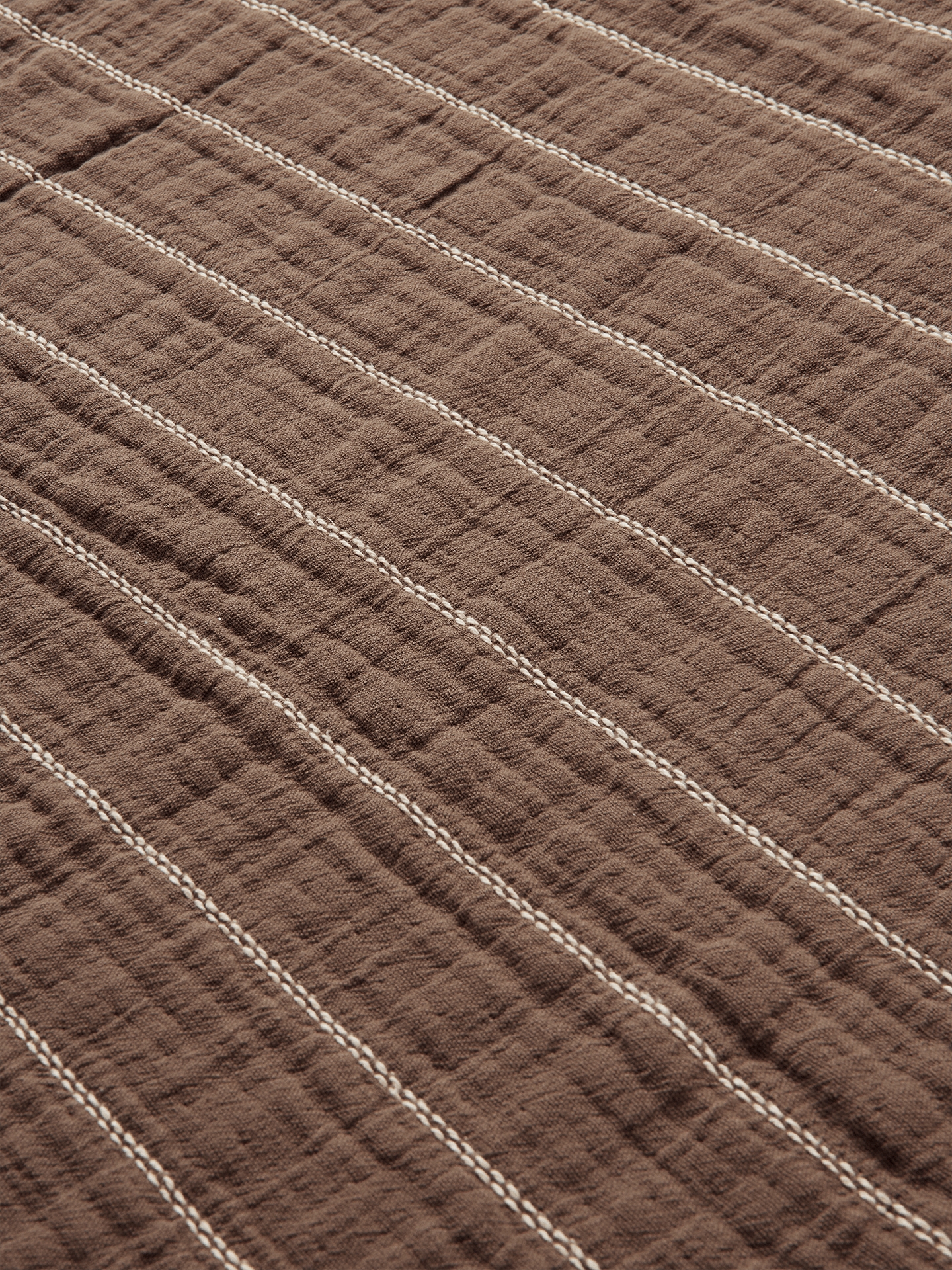 AIRES SINGLE bedspread brown