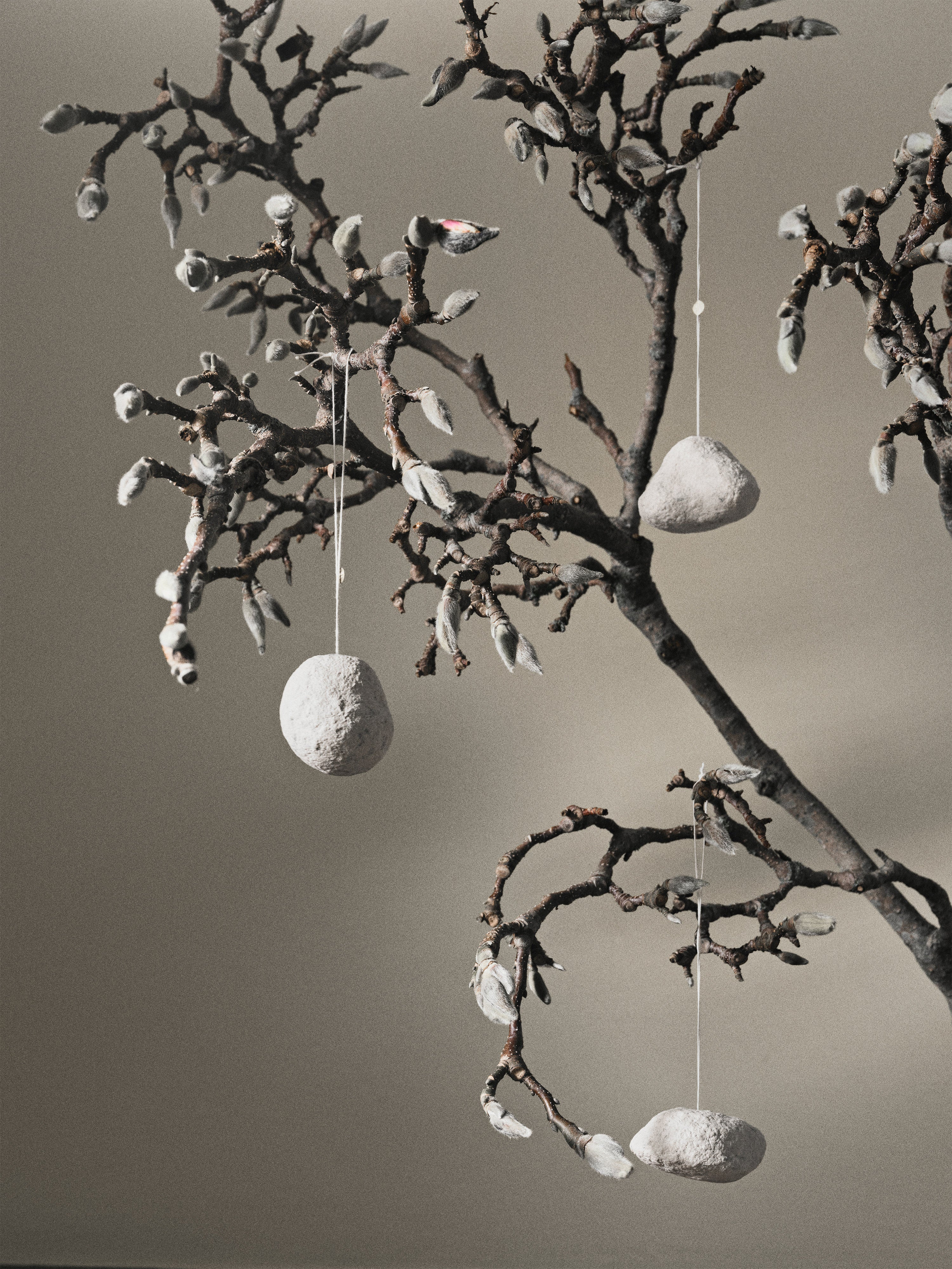 Dekorationsset für den Weihnachtsbaum SNOWBALL weiß