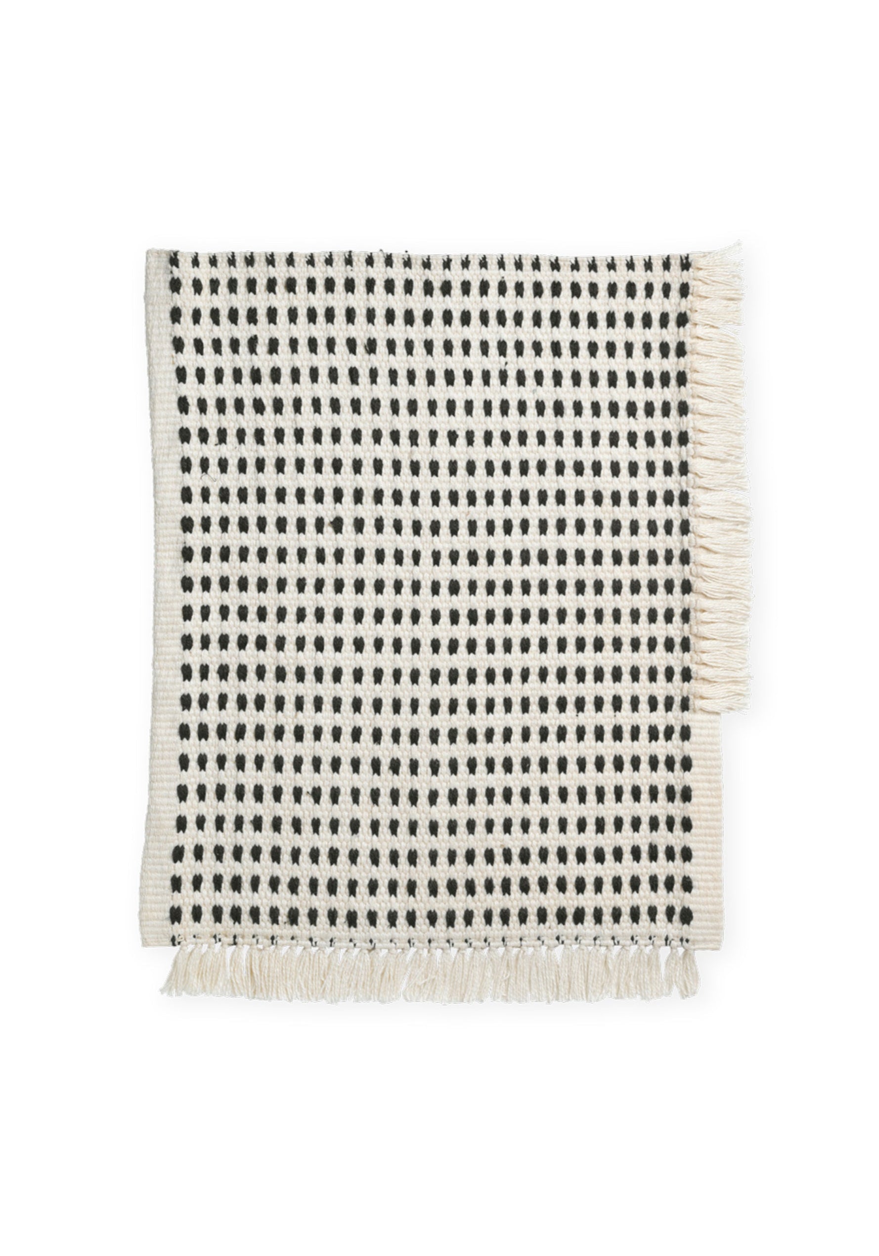 WAY rug in broken white with blue dots