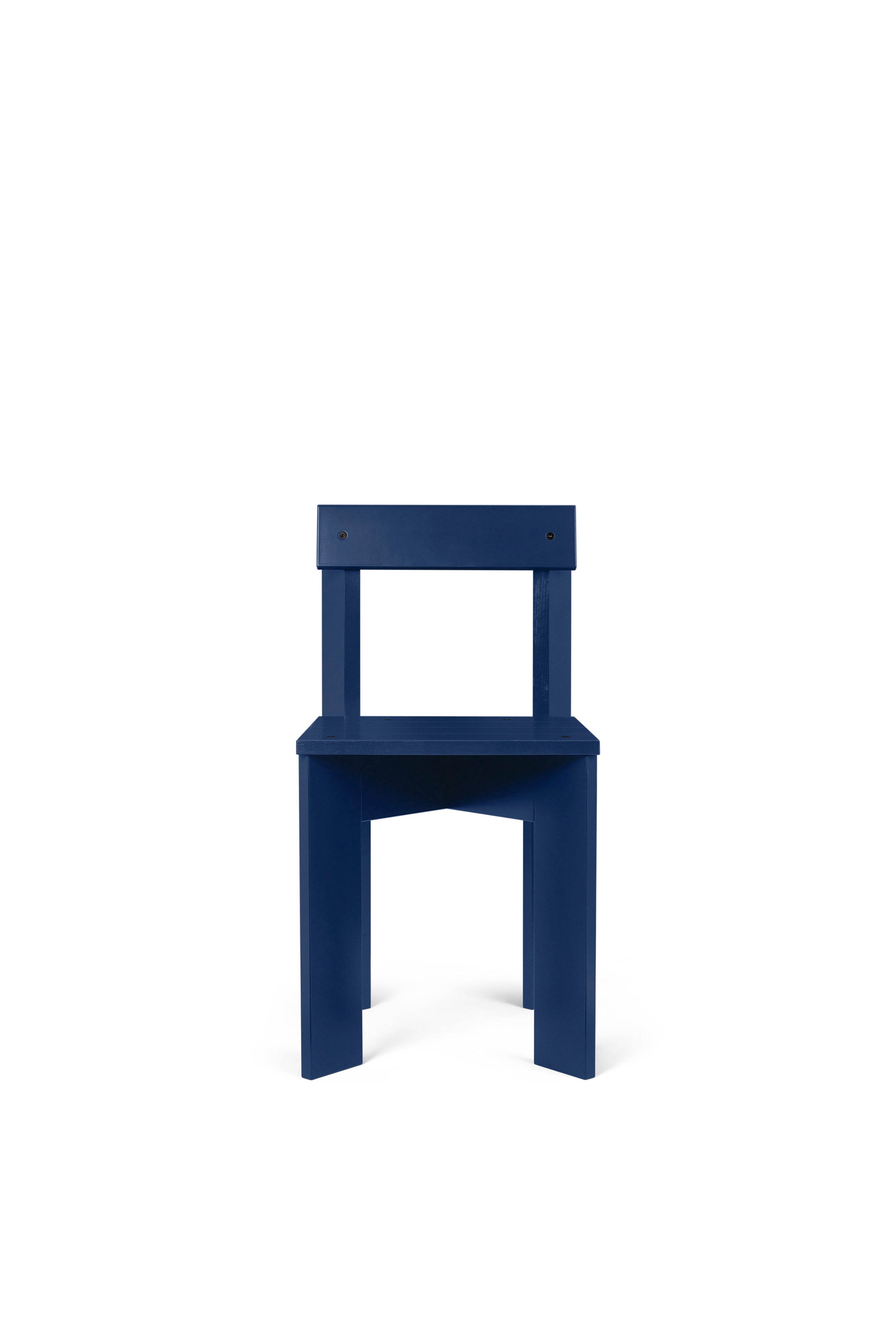 Stuhl ARK blau Buchenholz