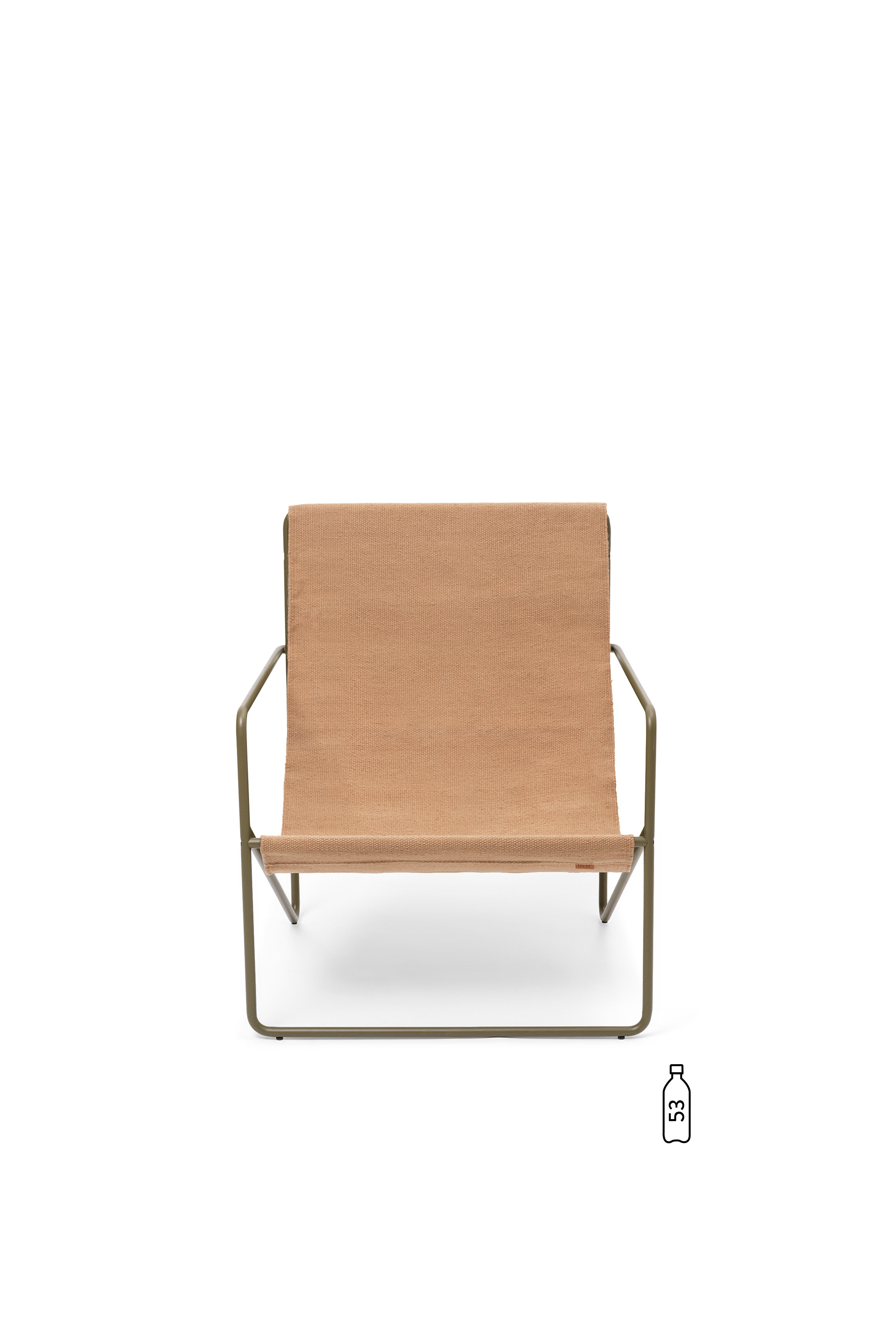 DESERT Beige Garden Armchair with Beige Base
