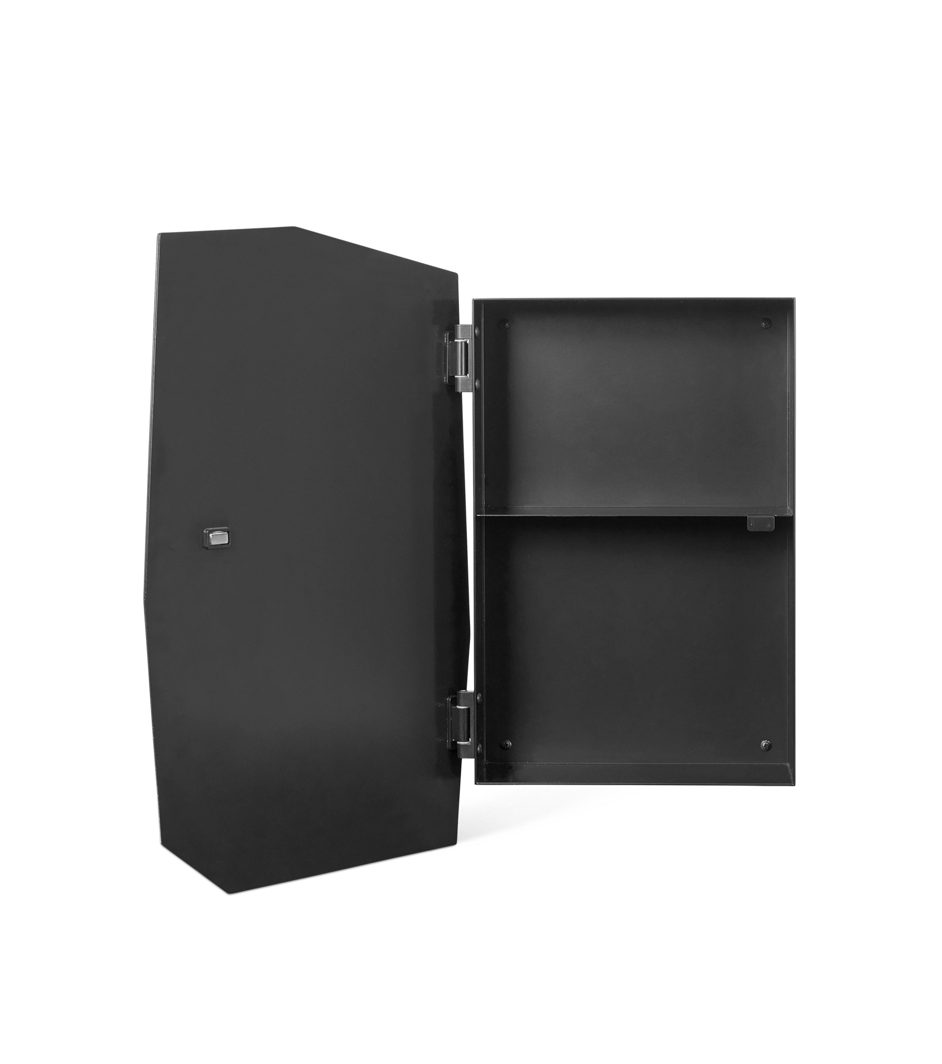 SHARD schwarzer verspiegelter Wandschrank 