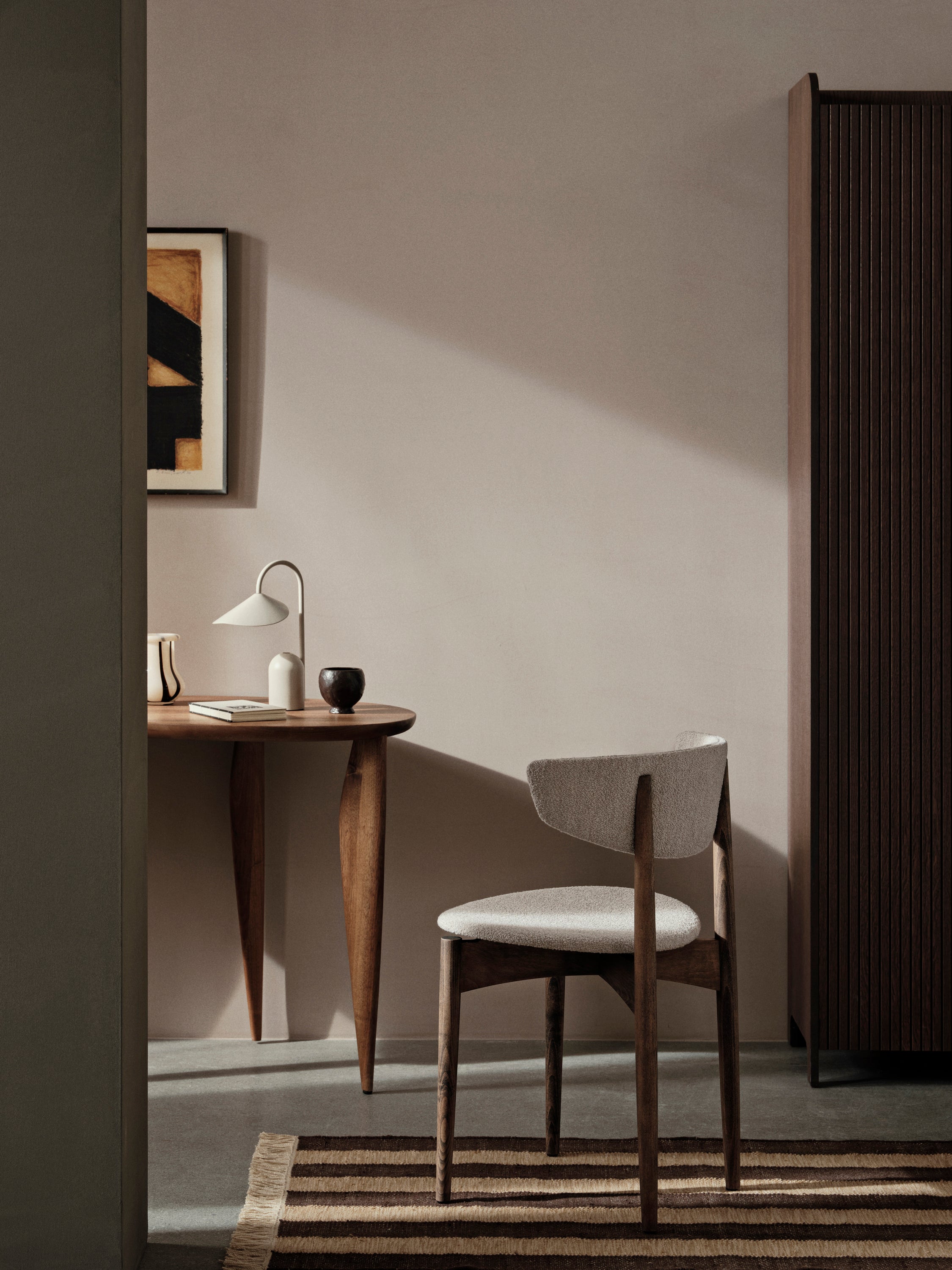Ives Chocolade Loopkleed met Beige