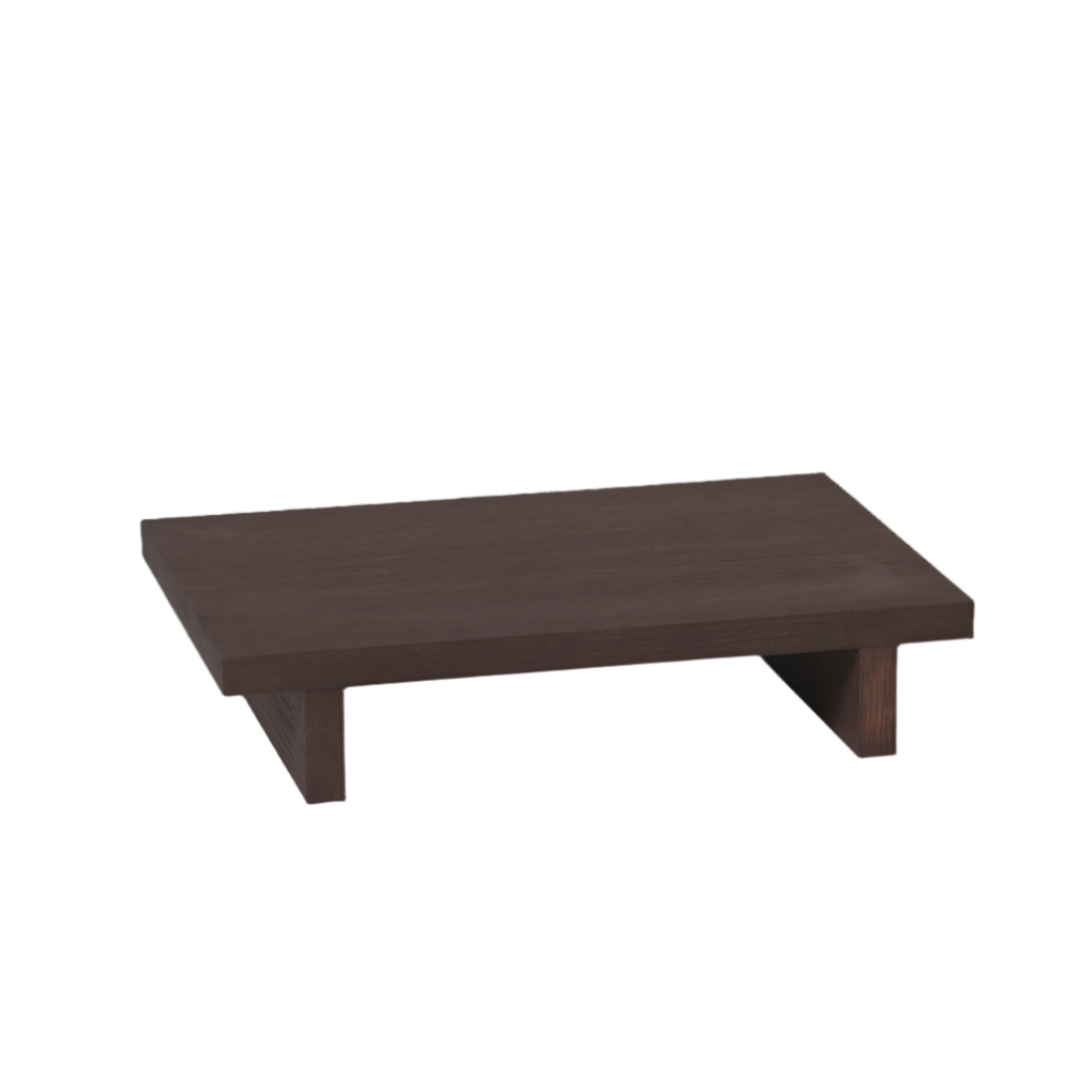 KONA LOW table dark brown oak plywood