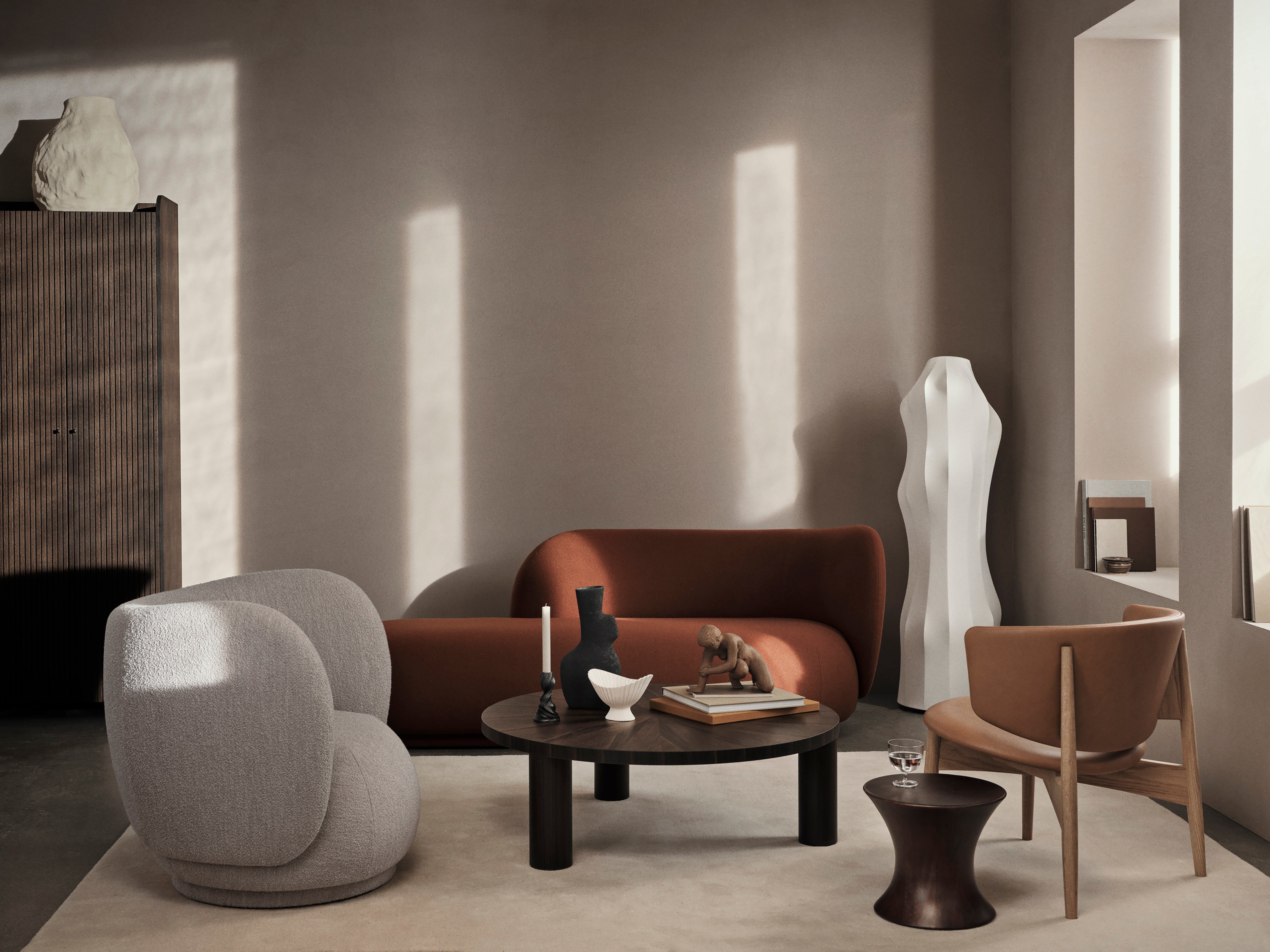 Rico Divan verblasste Velvet Right Sofa Grey
