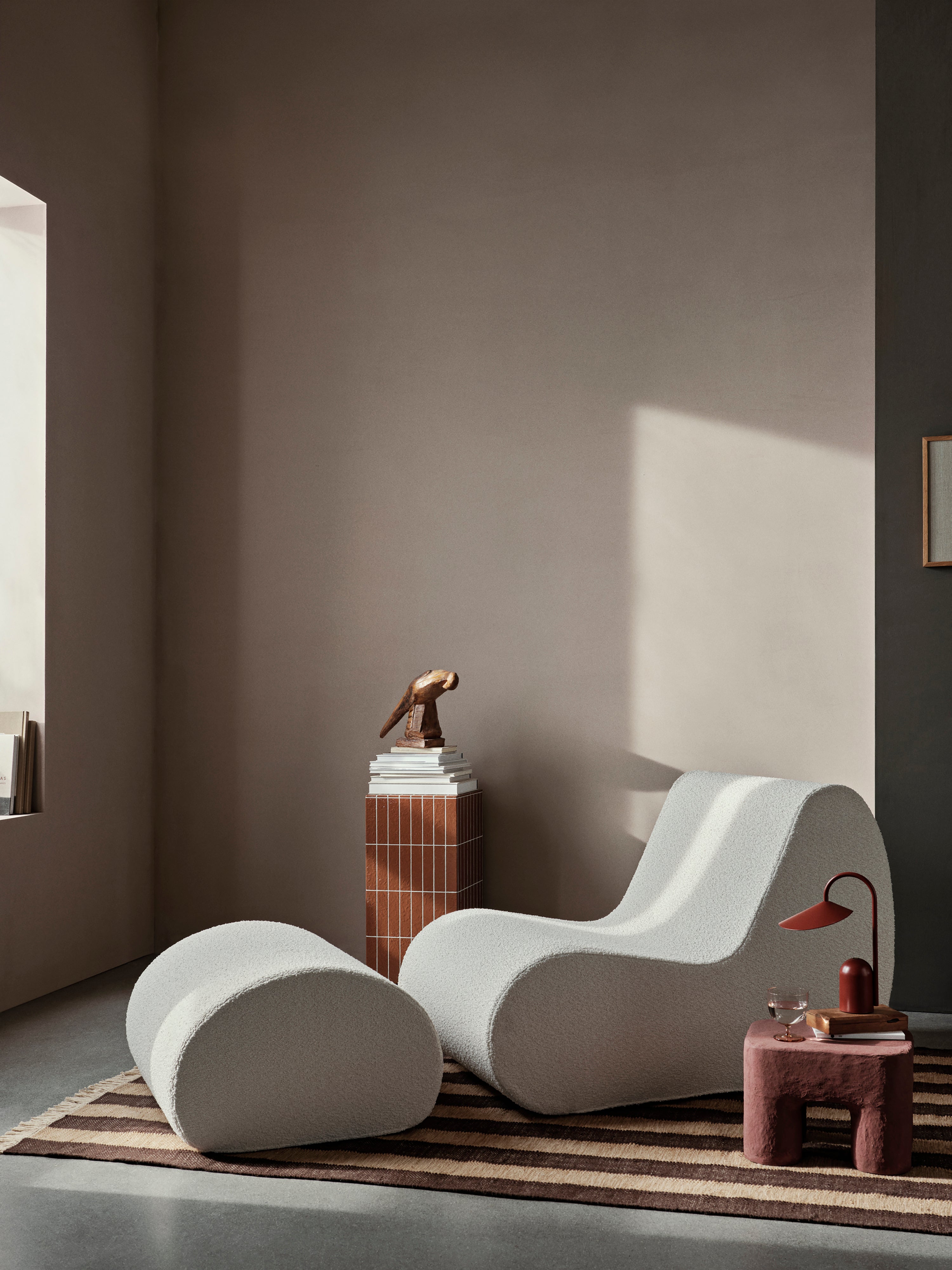 Ives Chocolade Loopkleed met Beige
