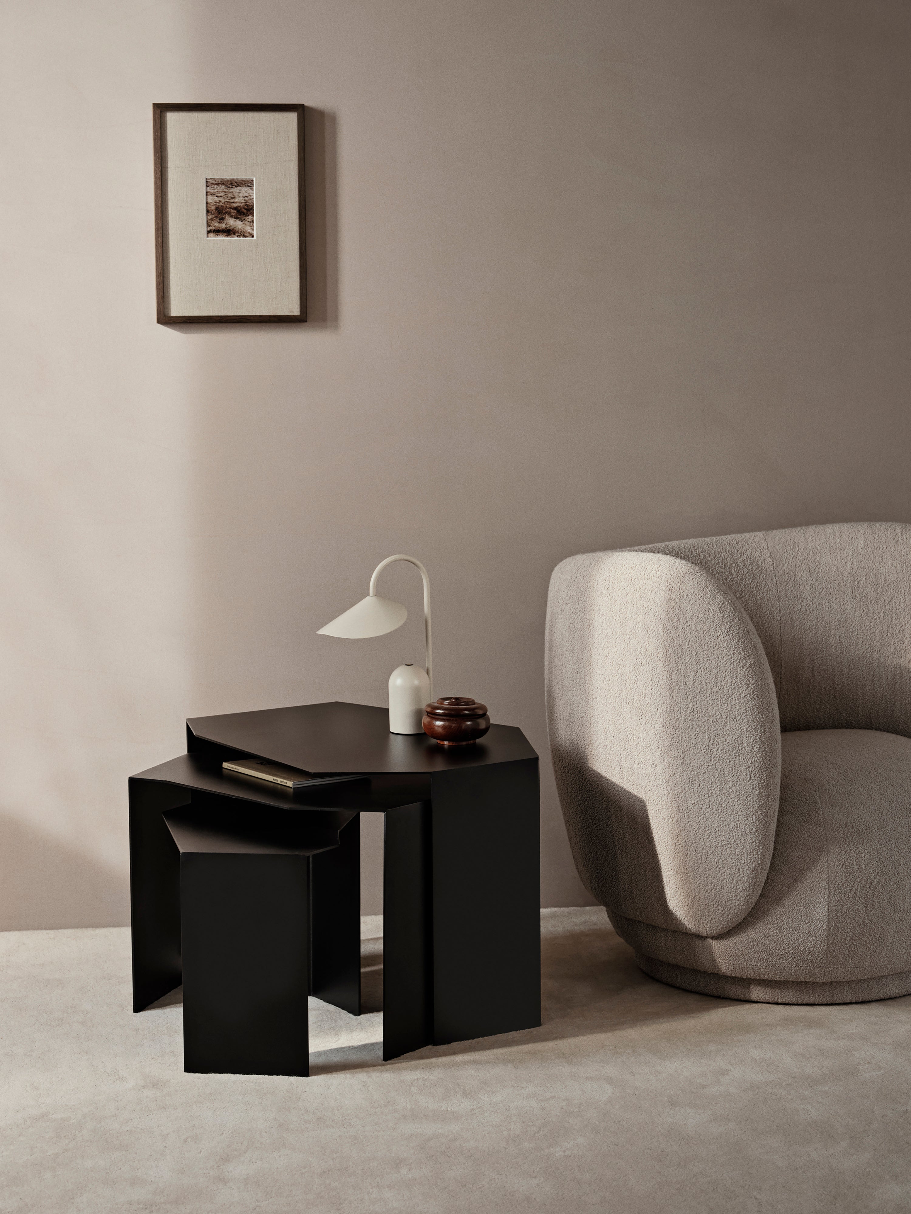 Draagbare lamp ARUM wit