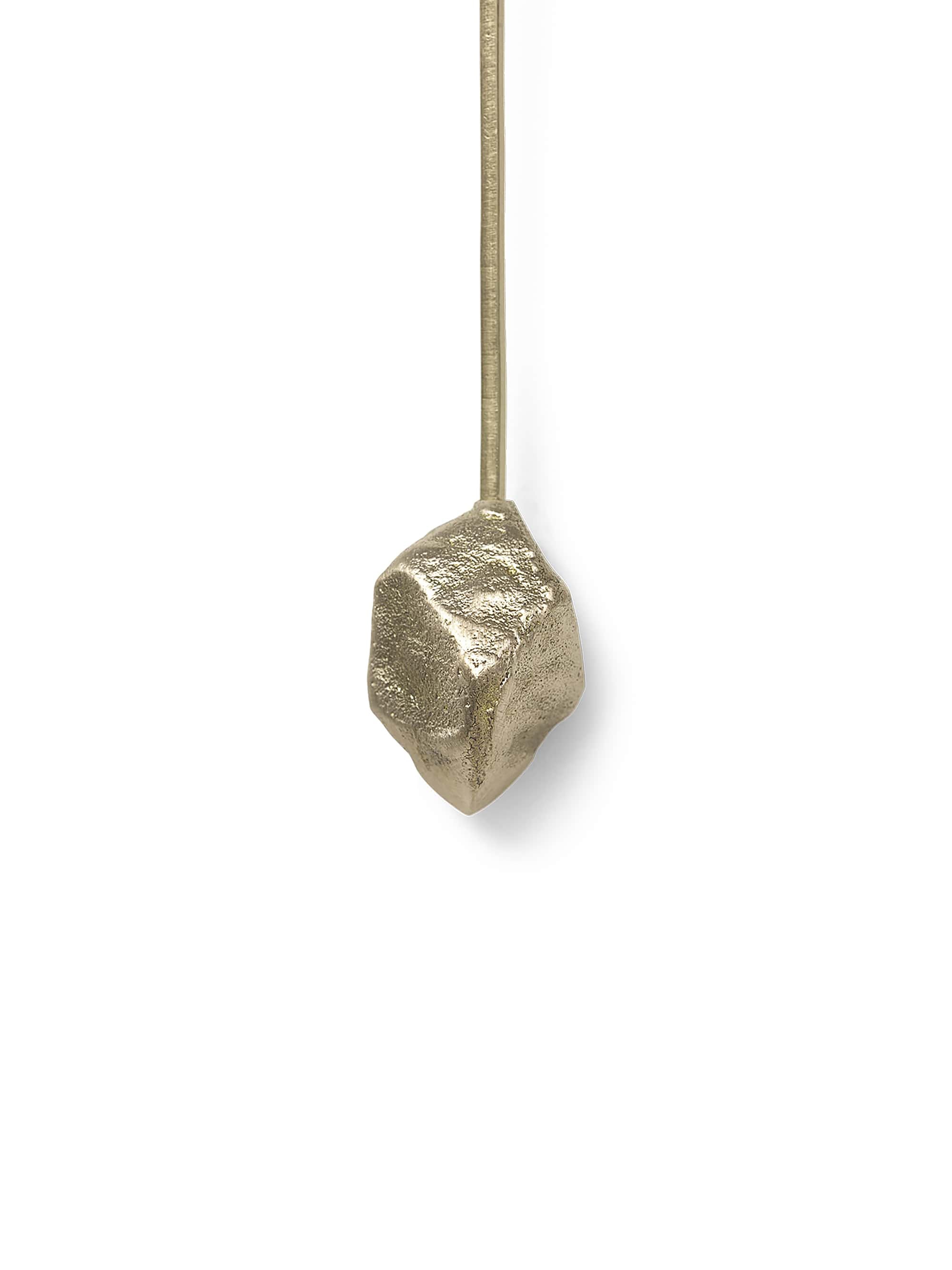 Set van kerstboomkaarsen STONE messing