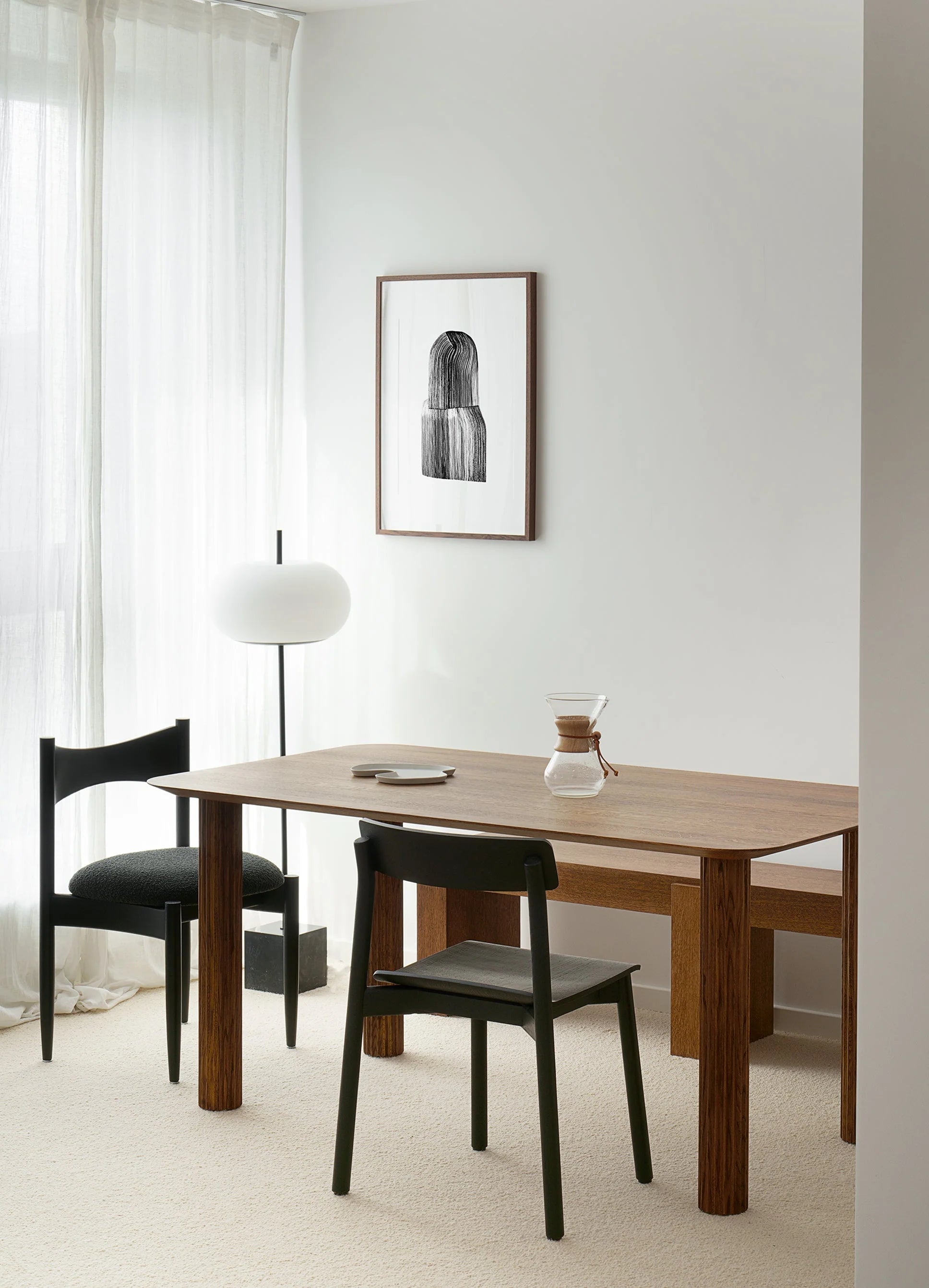 Tafel FILAR donker eikenhout