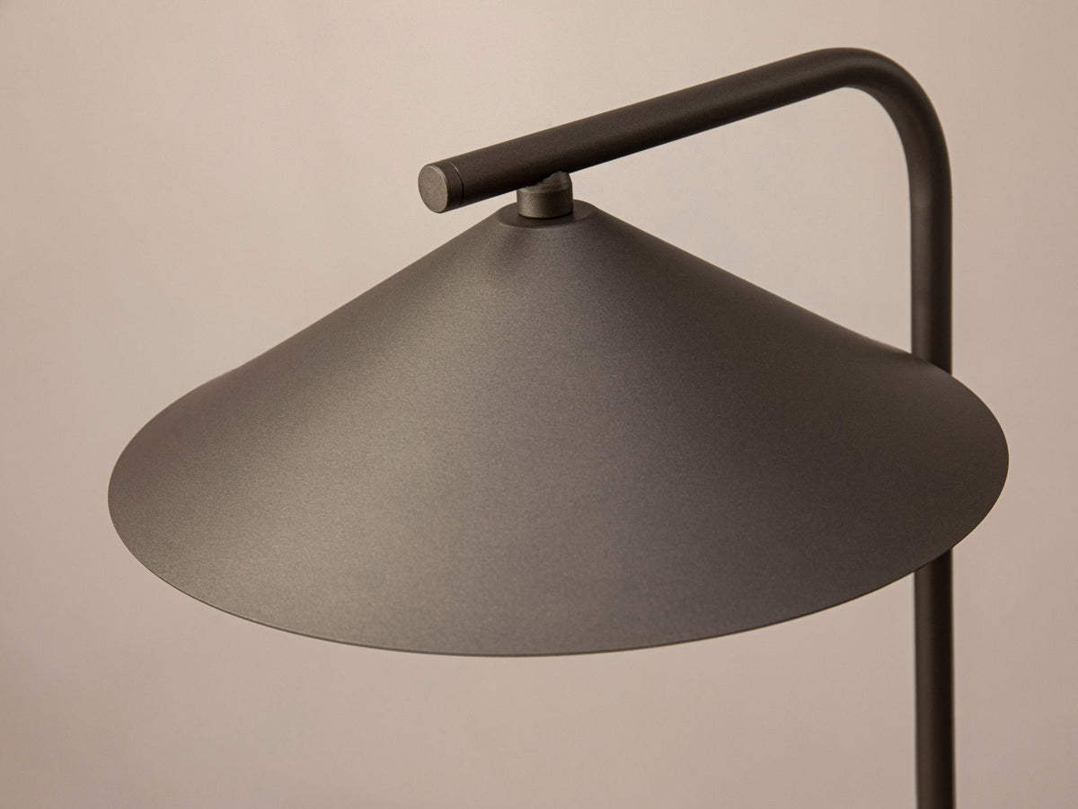 Lampa stołowa NOCTE brązowy – ujęcie boczne