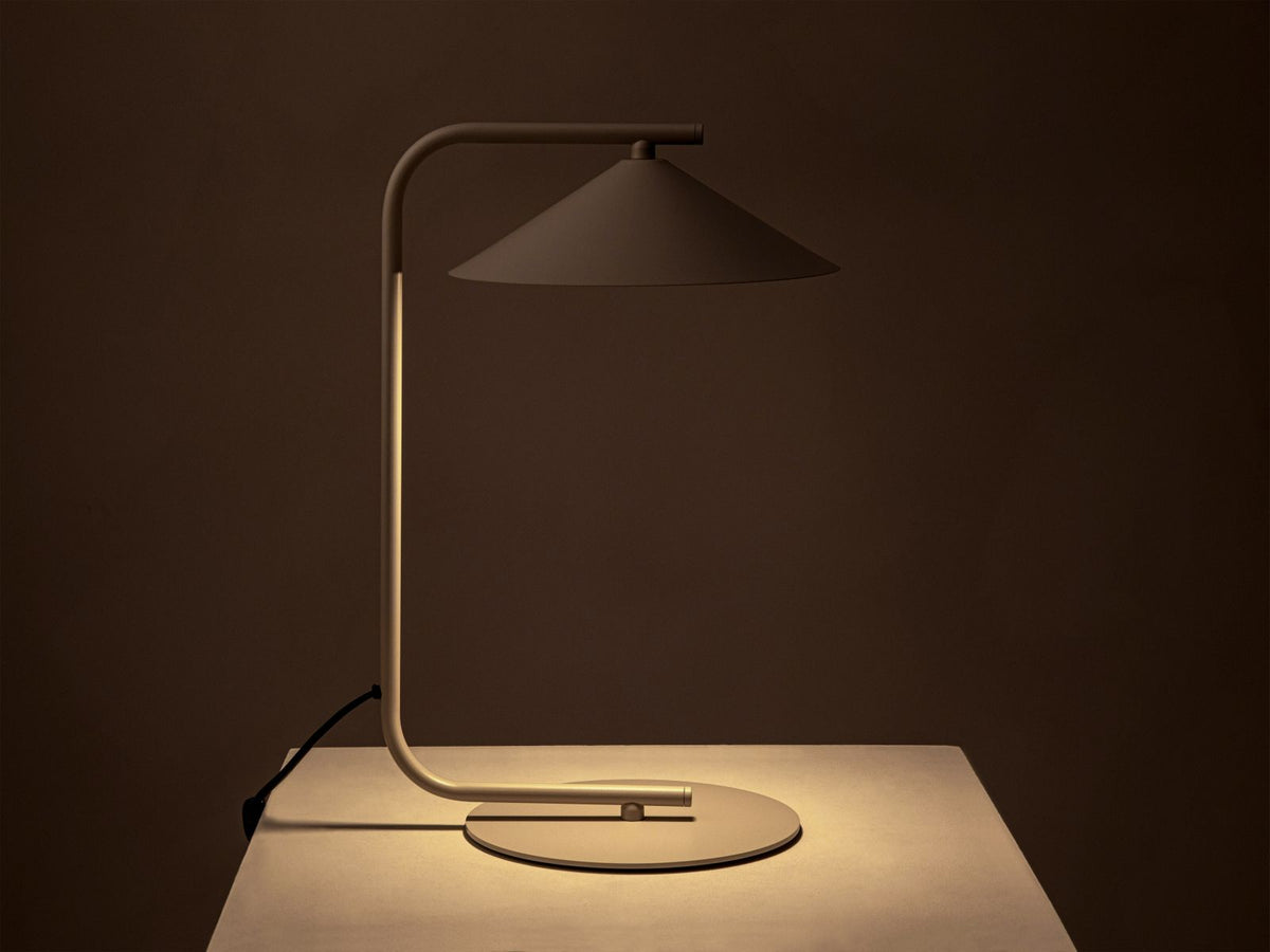 Lampa stołowa NOCTE beżowy – aranżacja wnętrza
