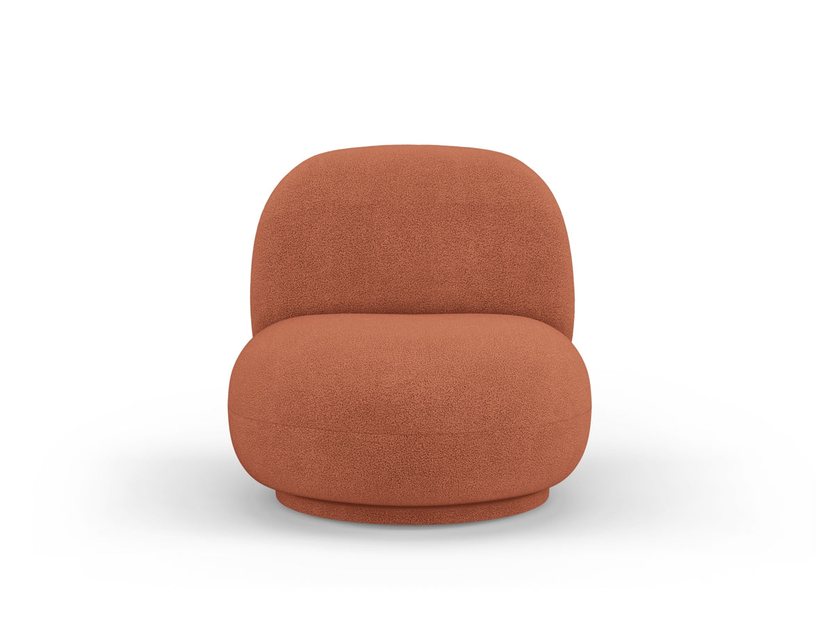 Fotel obrotowy CHUCK ceglany boucle – Micadoni
