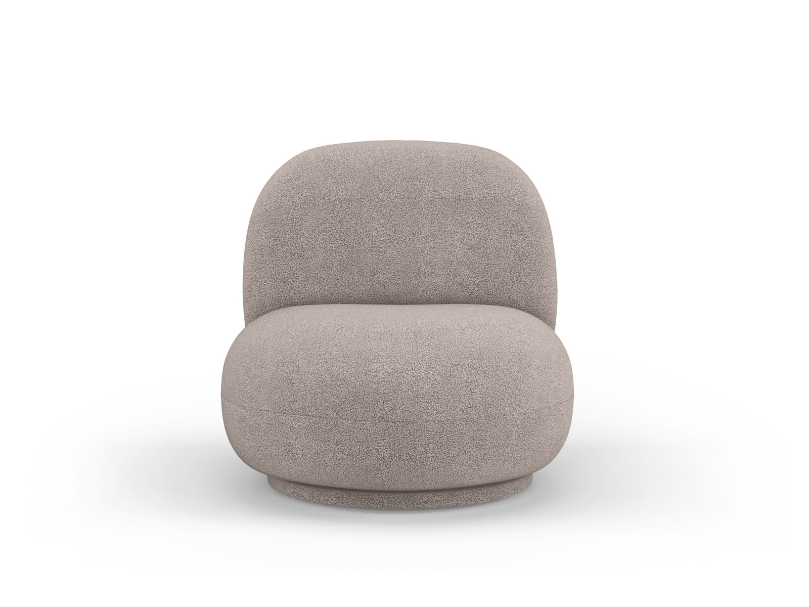 Fotel obrotowy CHUCK jasnobrązowy boucle – Micadoni