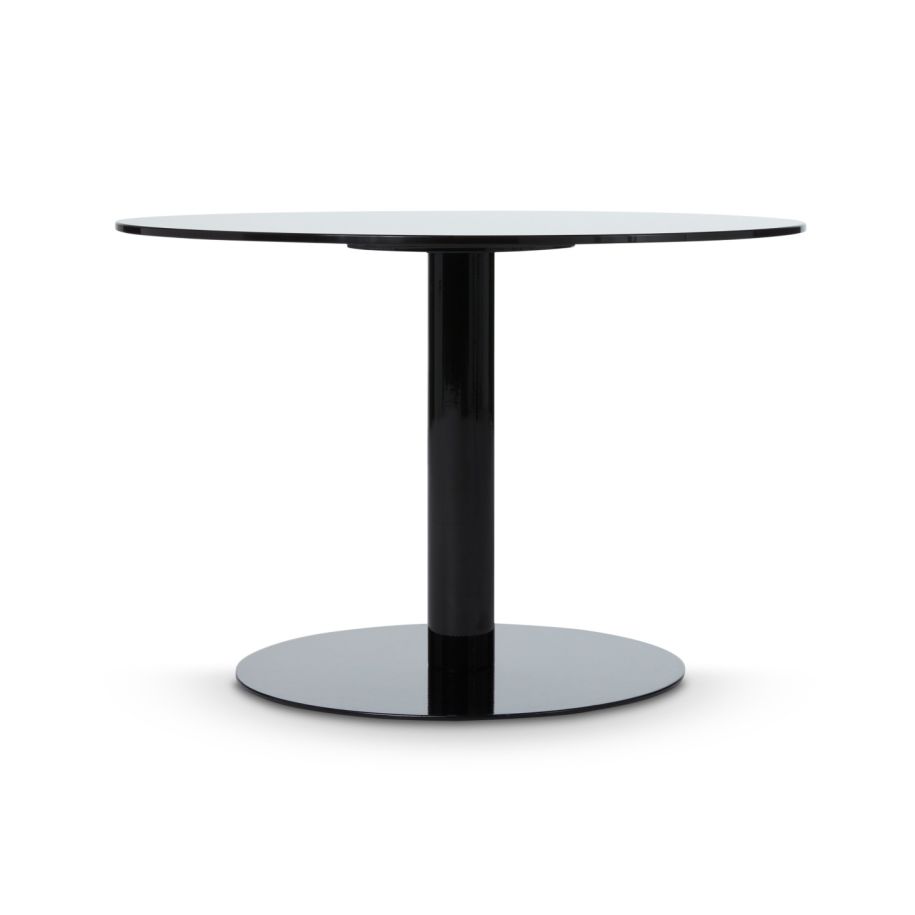 Ronde zijtafel FLASH met zwarte basis