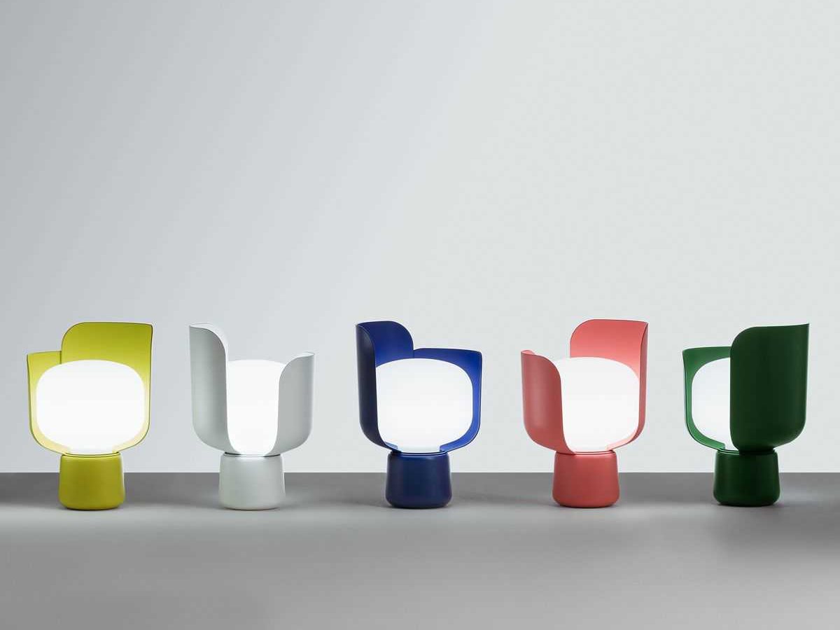 Tischlampe BLOM gelb