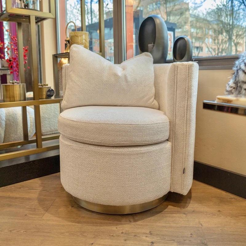 Fotel obrotowy AMANDA kremowy Eichholtz    Eye on Design