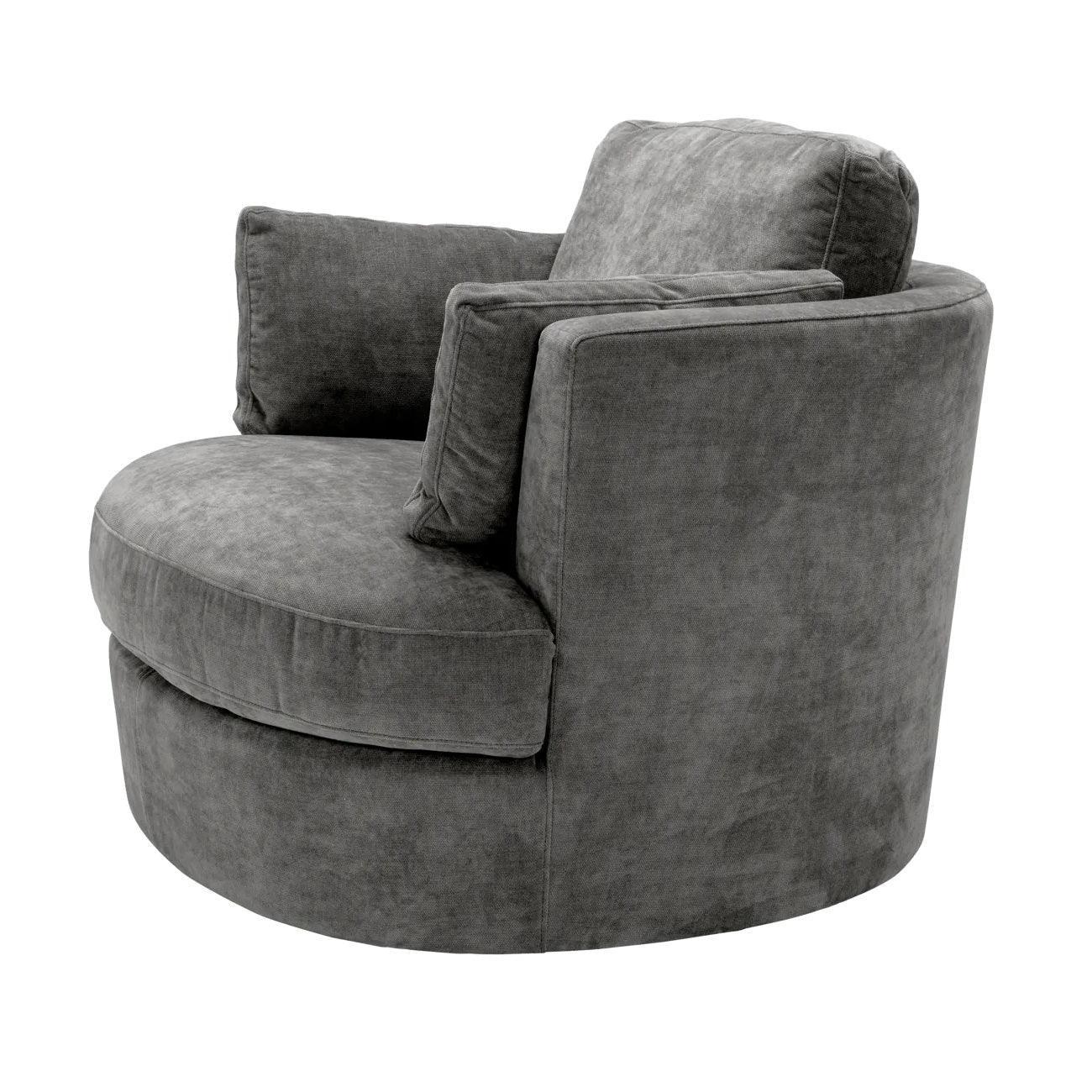 Fotel obrotowy CLARISSA szary Eichholtz    Eye on Design