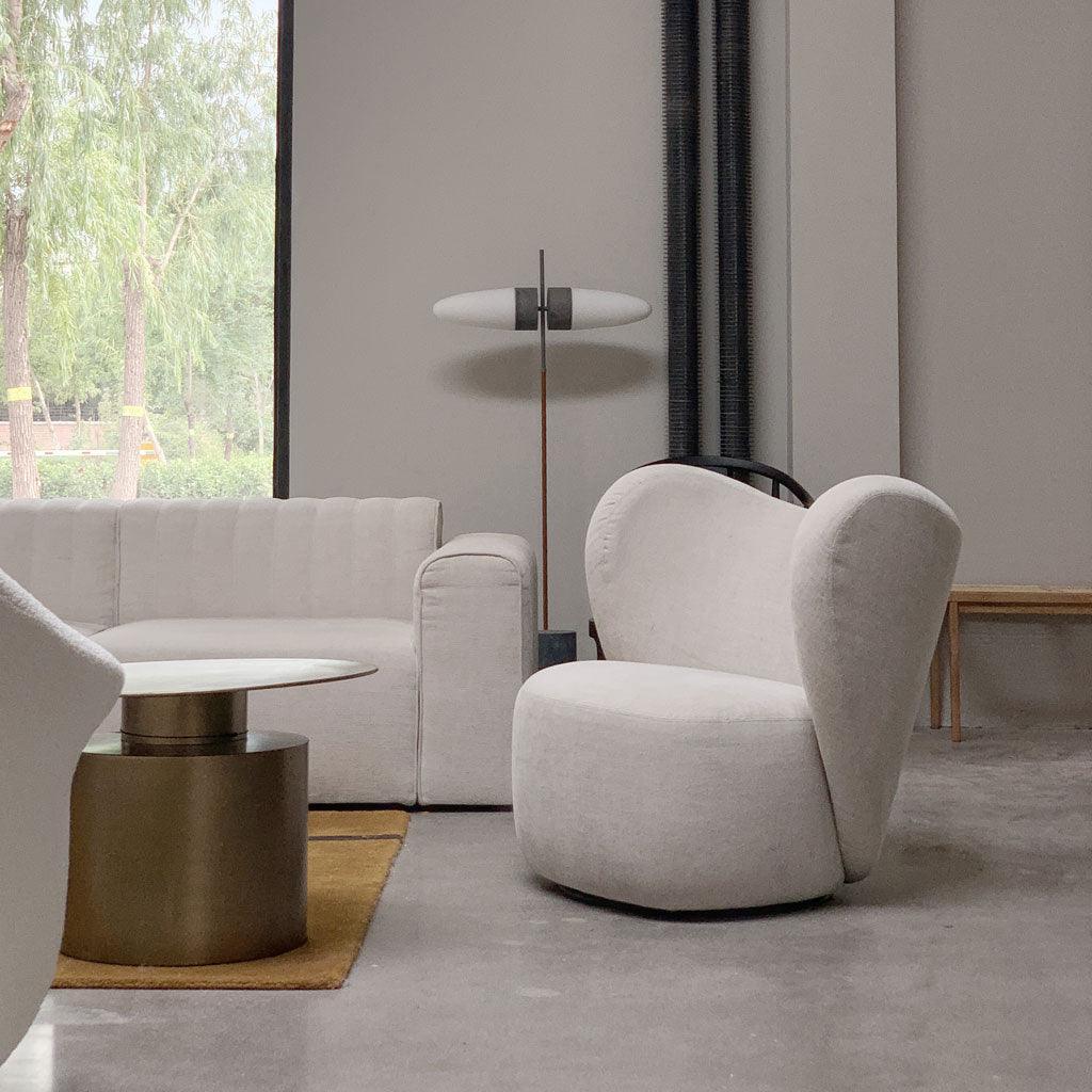 Fotel obrotowy LITTLE BIG boucle biały – NORR11