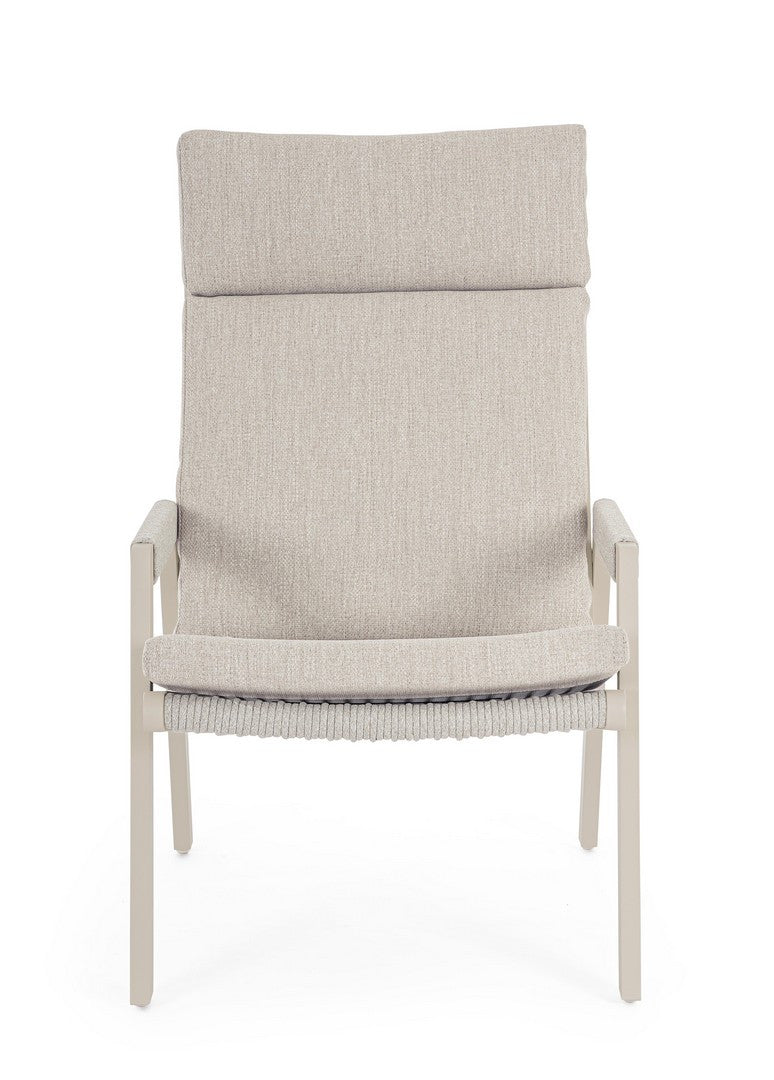 Buitenstoel EMERY beige-grijs