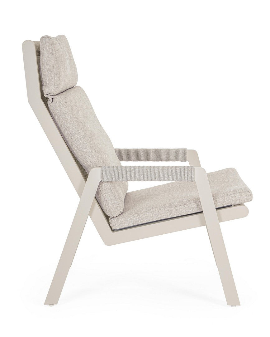 Buitenstoel EMERY beige-grijs