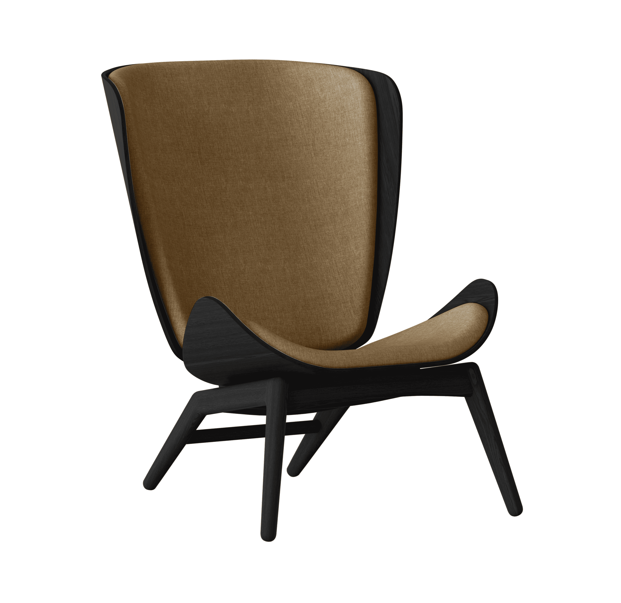 Fotel READER karmelowy z czarną podstawą UMAGE    Eye on Design