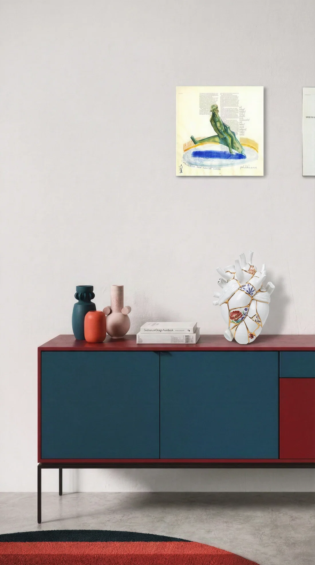 Vaas KINTSUGI LIEFDE IN BLOEI porselein