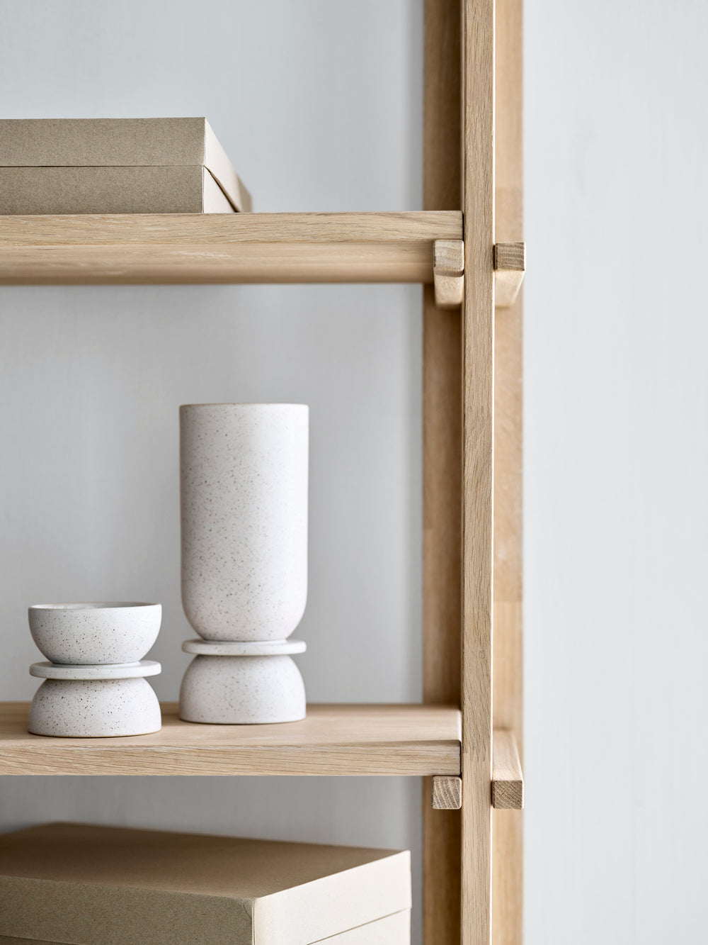 Stunde Vase weiße Keramik