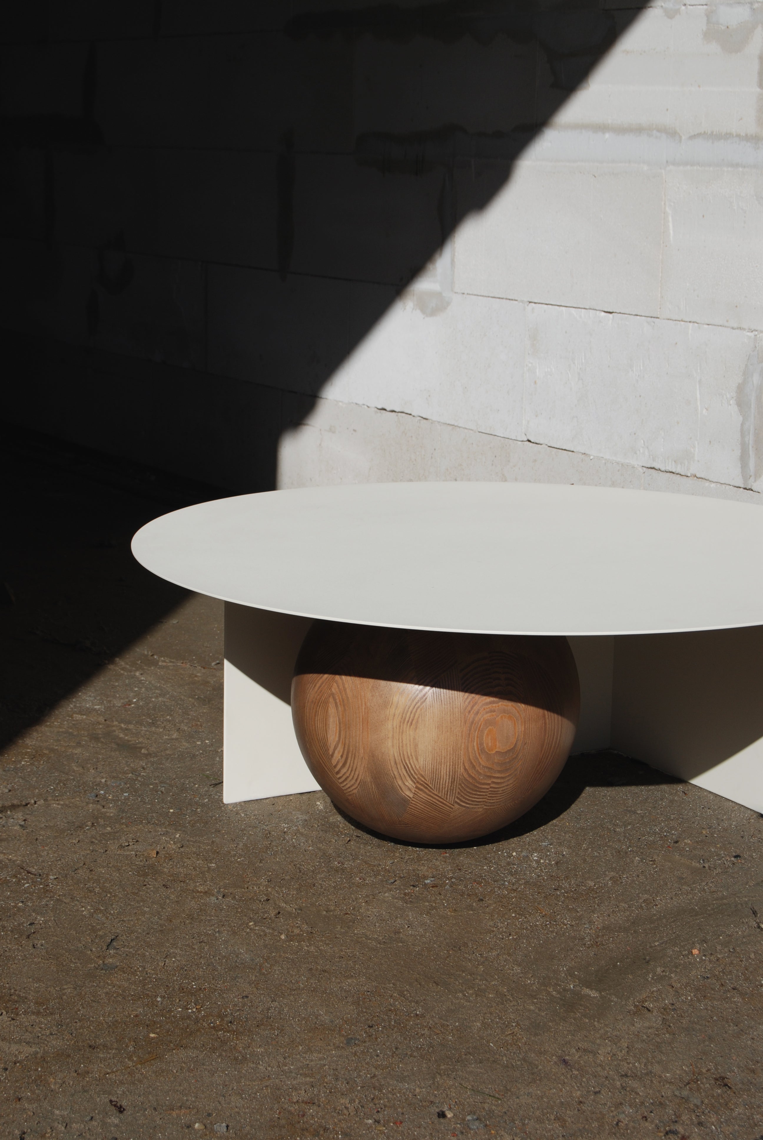 Koffietafel FUKU staal en hout