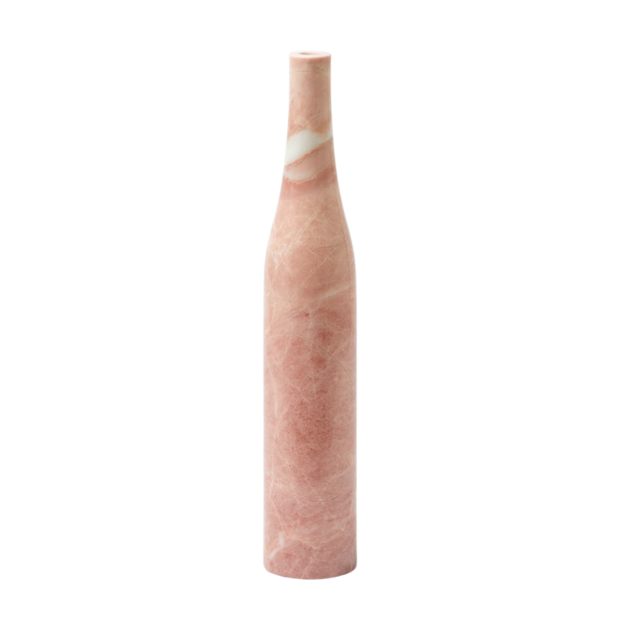 HERITAGE BOTTLE candle holder light pink marble