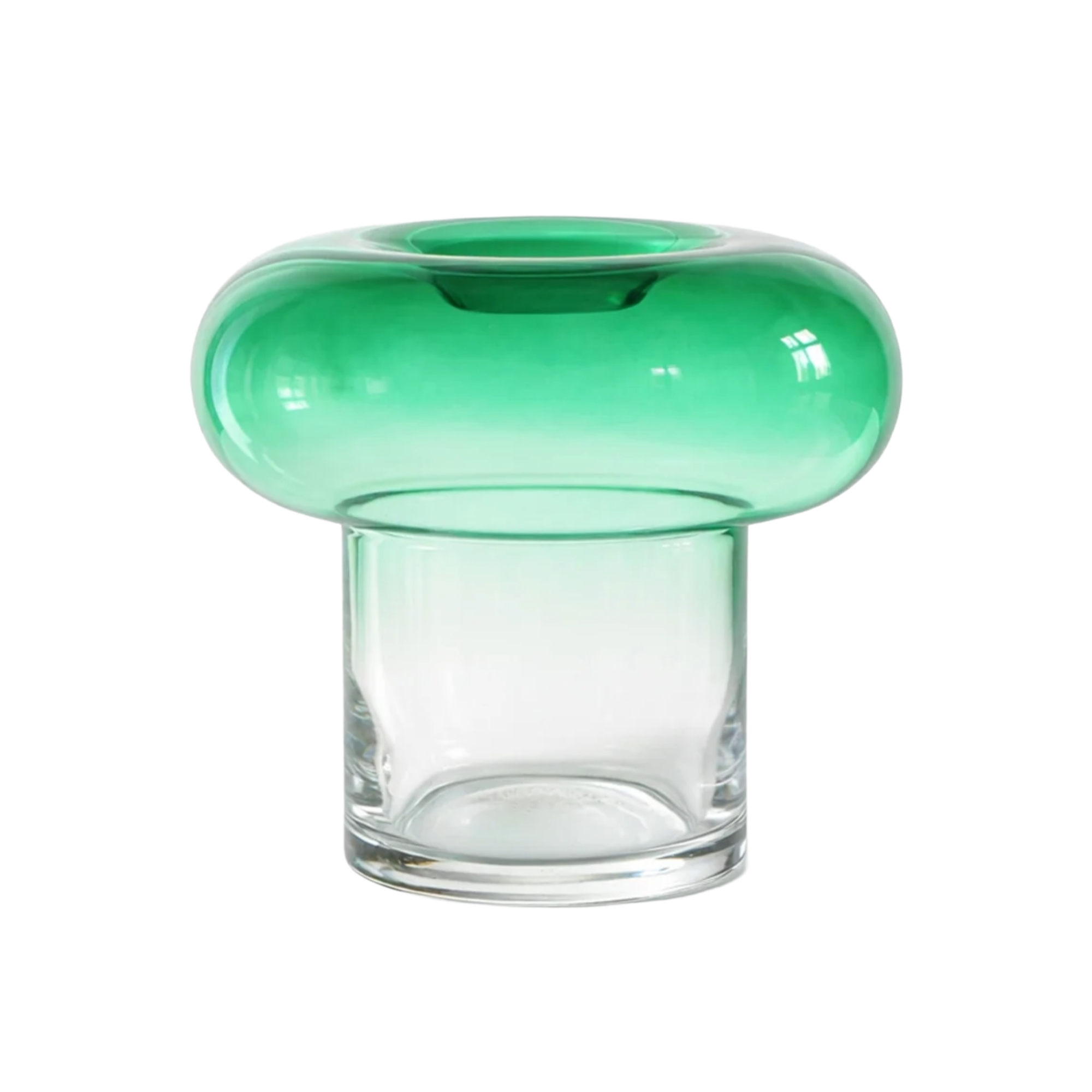 Vaas ORIO groen mondgeblazen glas