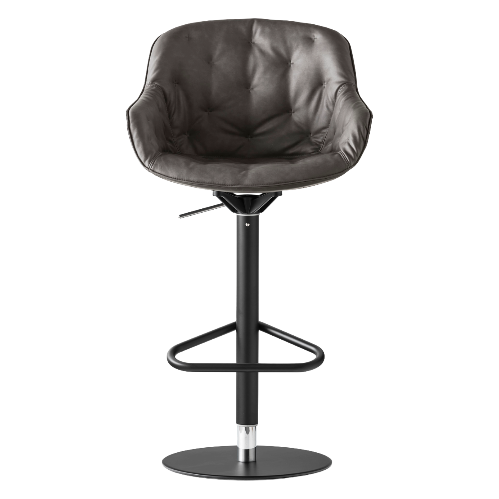 Gestoffeerde IGLOO barstoel met quiltpatroon