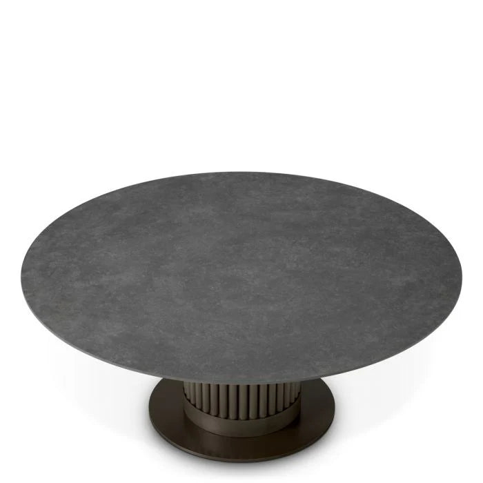 VOLTERRA Outdoor Coffee Table Gray Ceramic