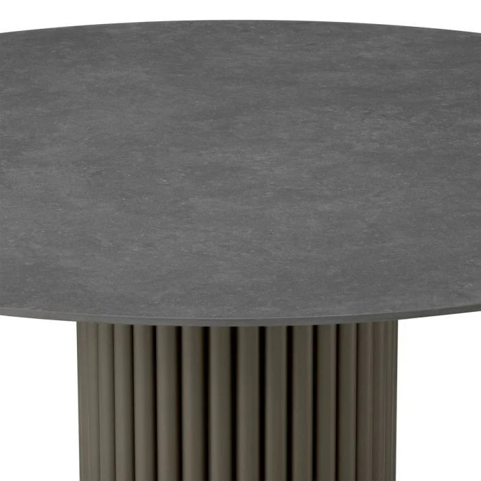 VOLTERRA Outdoor Coffee Table Gray Ceramic